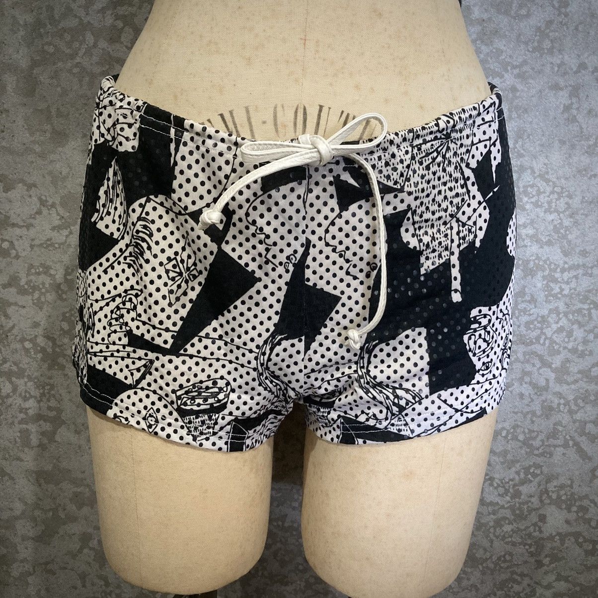 Japanese Brand 2000s Runway Archive Micro Shorts Set-Up Size S / US 4 / IT 40 - 7 Thumbnail
