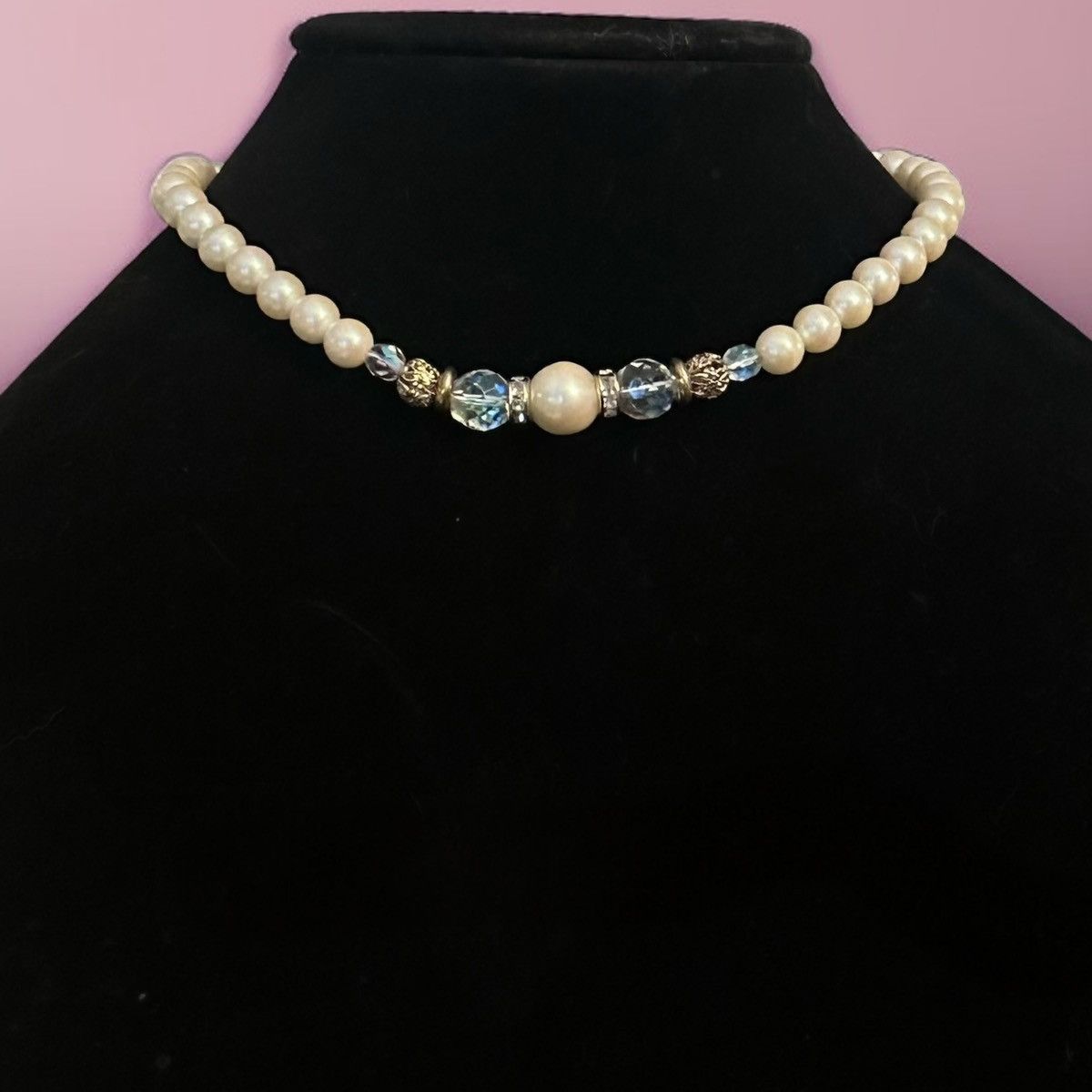 Other × Vintage Vintage 1928 pearl and aurora borealis necklace Size ONE SIZE - 1 Thumbnail