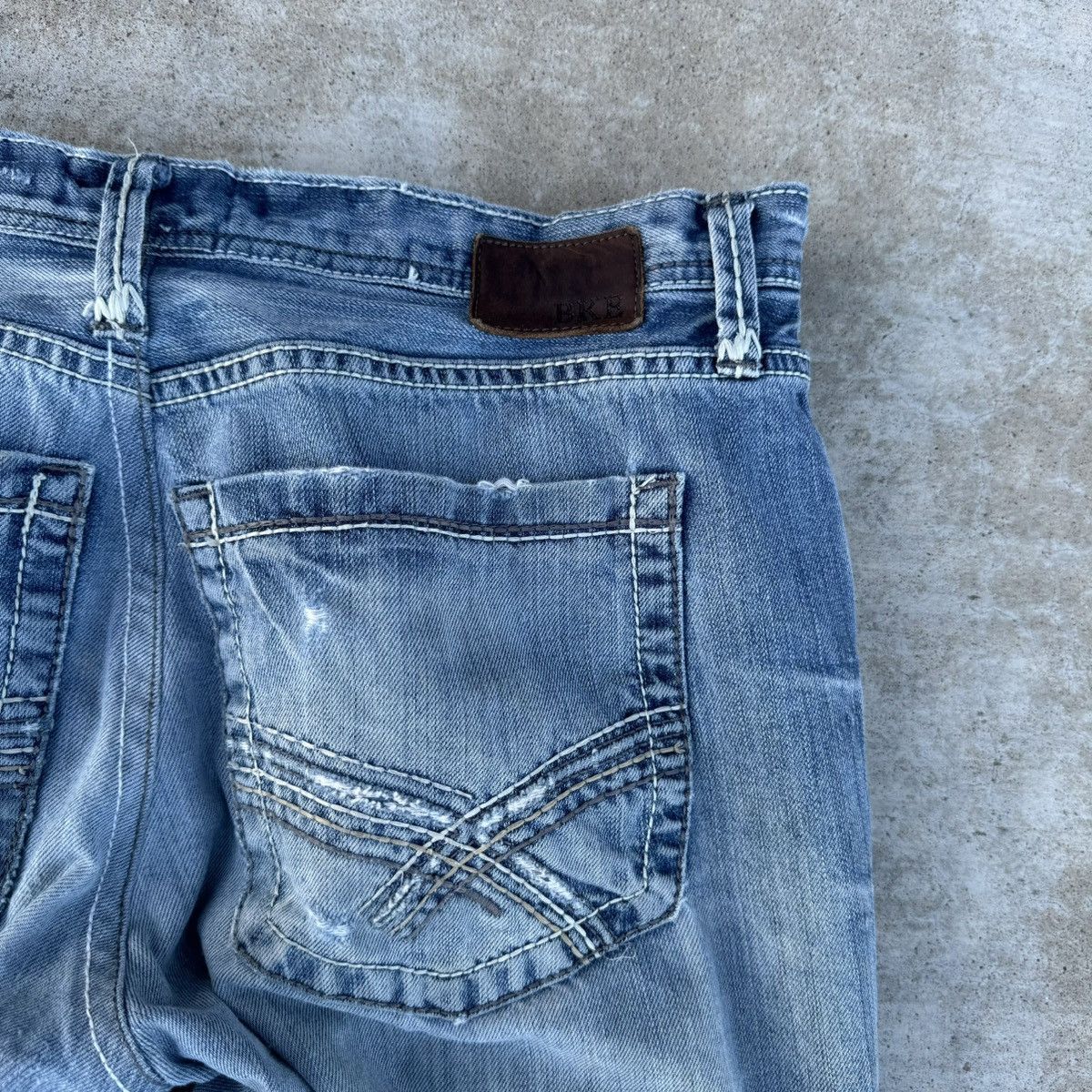 BKE × JNCO × Southpole Vintage Y2K Thrashed Baggy Loose BKE Skater Jeans 34 Size US 34 / EU 50 - 12 Thumbnail