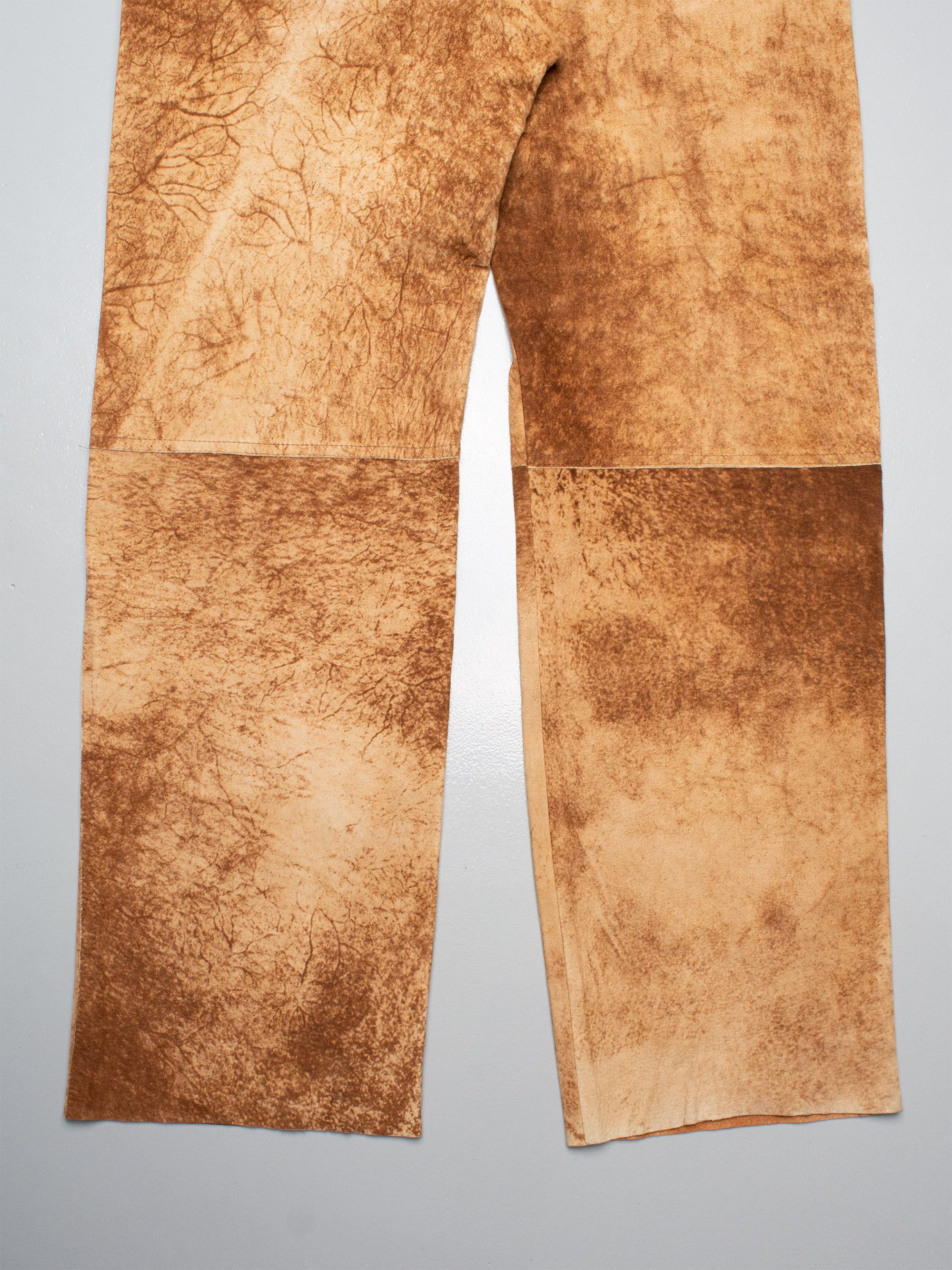 Jean Paul Gaultier JPG.Jean's - (vintage) - men's belted cowhide leather pants Size US 38 / EU 54 - 6 Thumbnail