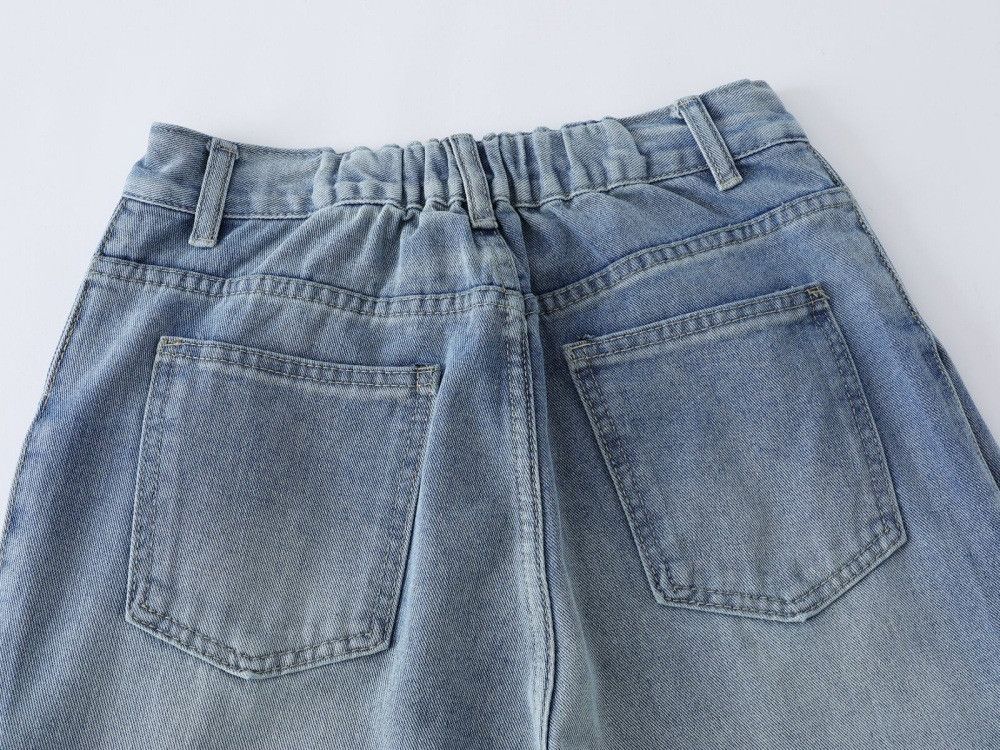Vintage Retro American style loose gradient wide-leg jeans Size US 32 / EU 48 - 4 Thumbnail