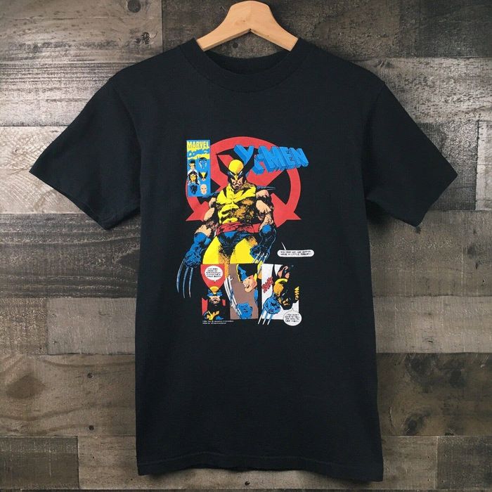 Vintage Vintage 1993 Wolverine XMen Cartoon Comic T Shirt Xmen Tee