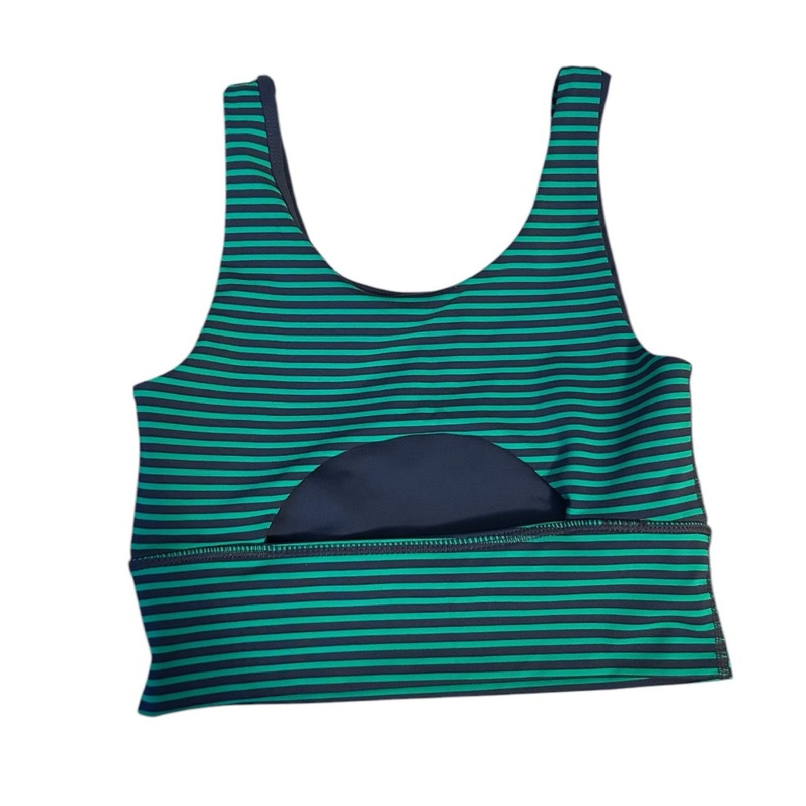 Other DYI Striped Open Back Sports Bra Size ONE SIZE - 2 Thumbnail