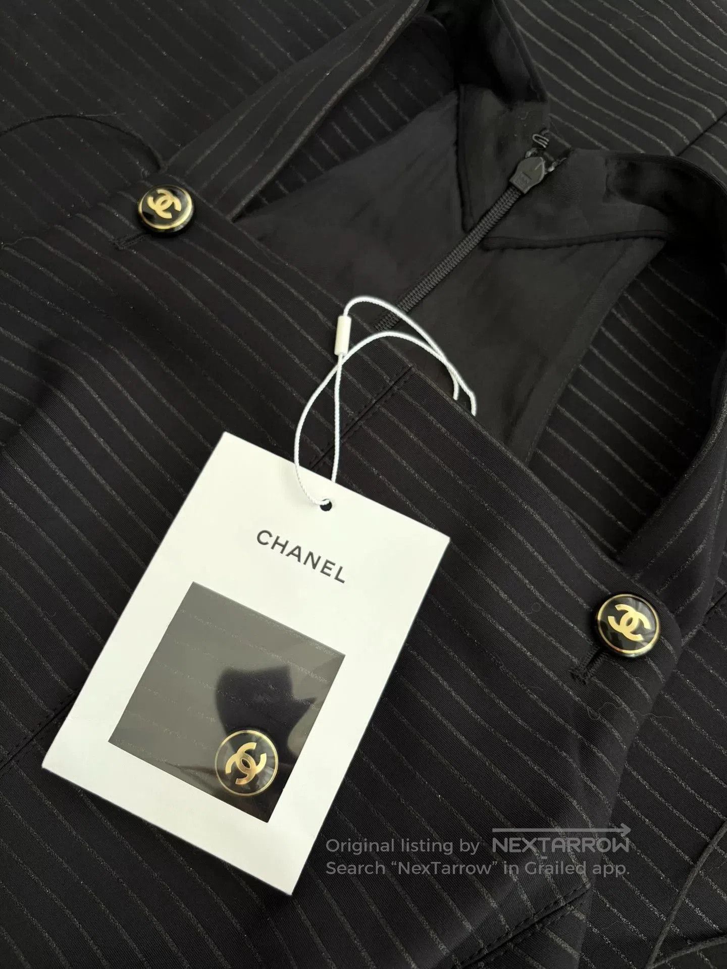 Chanel Chanel 23P Striped Sling Dress. Size US 38 / EU 54 - 3 Thumbnail