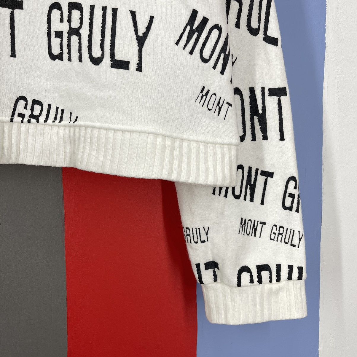 Japanese Brand MONT GRULY Made In Japan Women Crop Sweatshirt #1408/AW Size S / US 4 / IT 40 - 5 Thumbnail