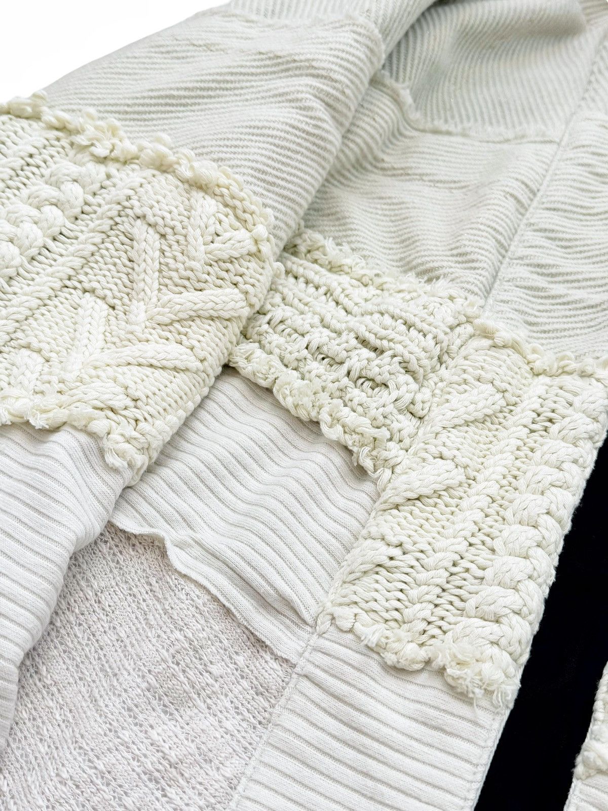 Greg Lauren Mint Cropped Fisherman GL1 Kimono Knit Patchwork Size US S / EU 44-46 / 1 - 4 Thumbnail