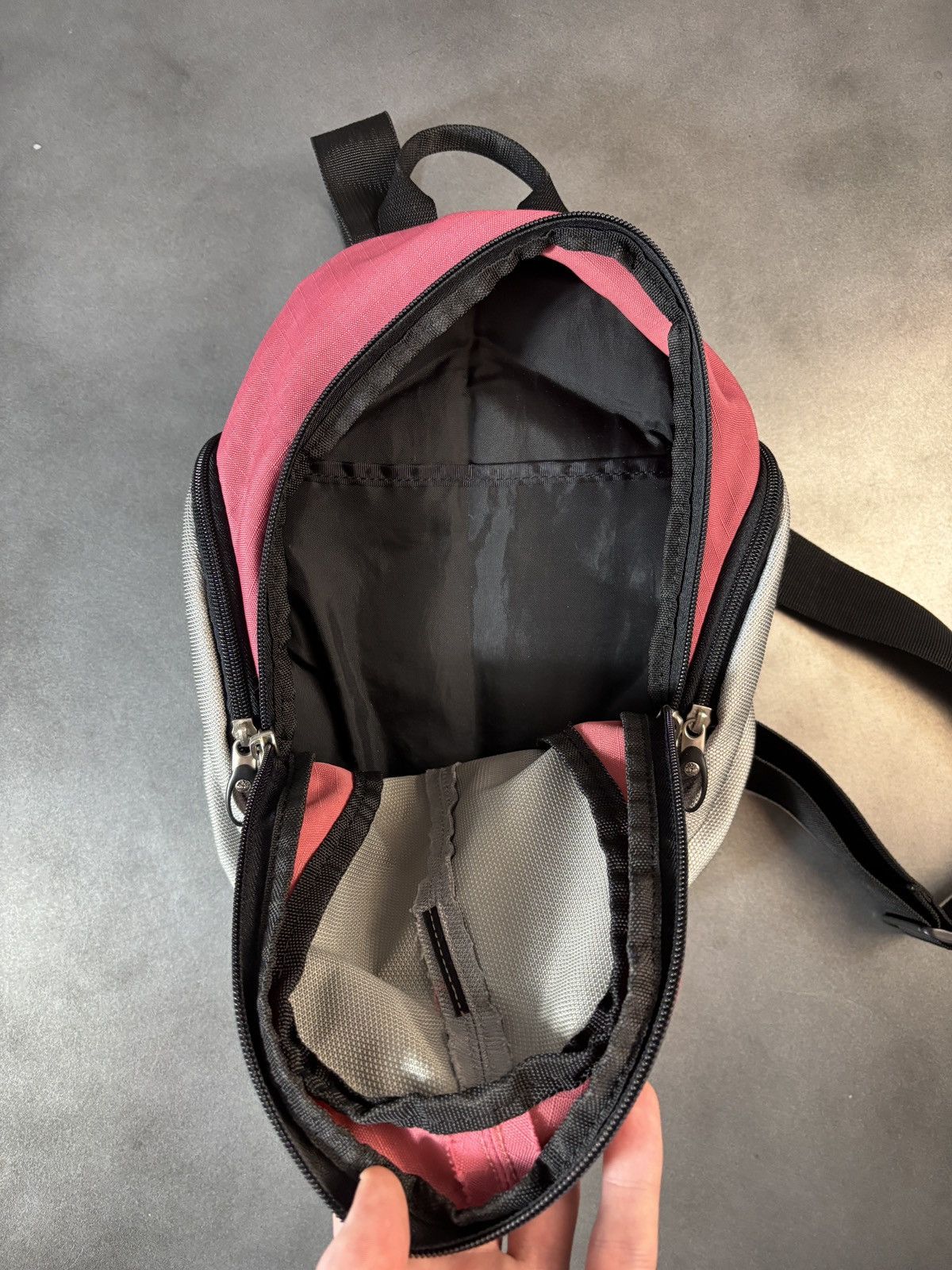 Timberland 2000s Timberland Backpack Y2K Vintage Mini Bag Knapsack Pink Size ONE SIZE - 11 Thumbnail