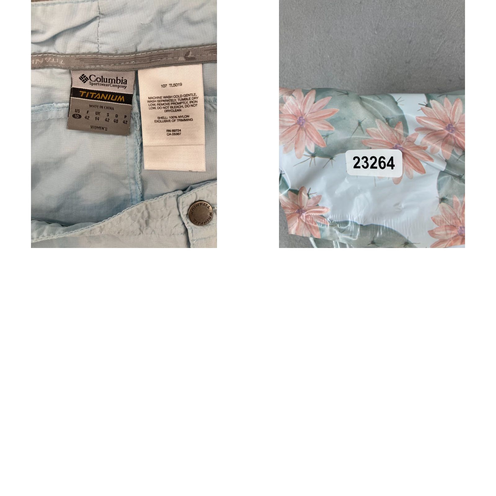 Vintage Columbia Skirt Womens 10 Blue Titanium OmniDry Rip Stop Mini Short Pockets Logo Beach Hiking Casual Travel Spring Summer Fall Women XS-XL Size 32" / US 10 / IT 46 - 8 Thumbnail