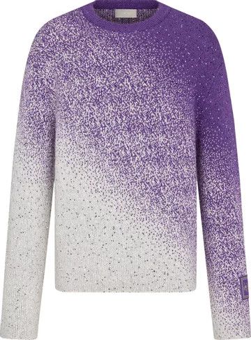 image of O1W1Db10124 Dior By Erl Sweater In Purple, Men's (Size XL)