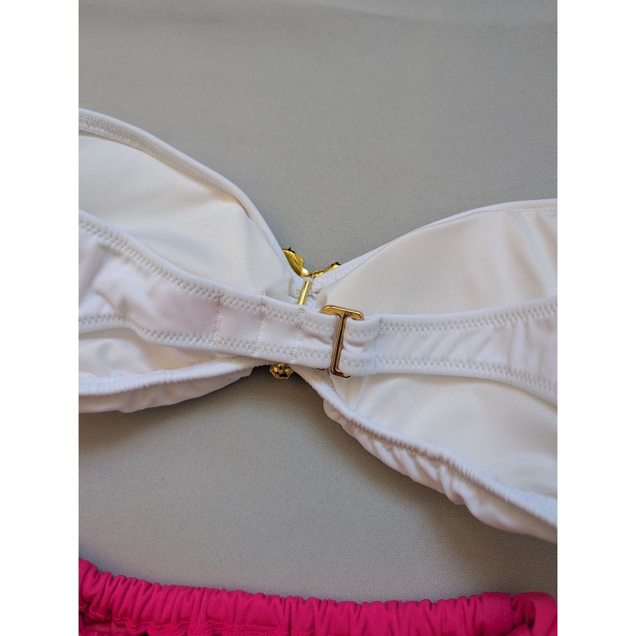 Victoria's Secret NWT Victoria’s Secret White Jeweled Bandeau Hot Pink Size M Size M / US 6-8 / IT 42-44 - 5 Thumbnail