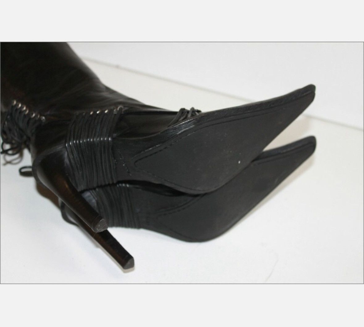 Other Edgy Genuine leather black high boots 40 Size US 9 / IT 39 - 6 Thumbnail