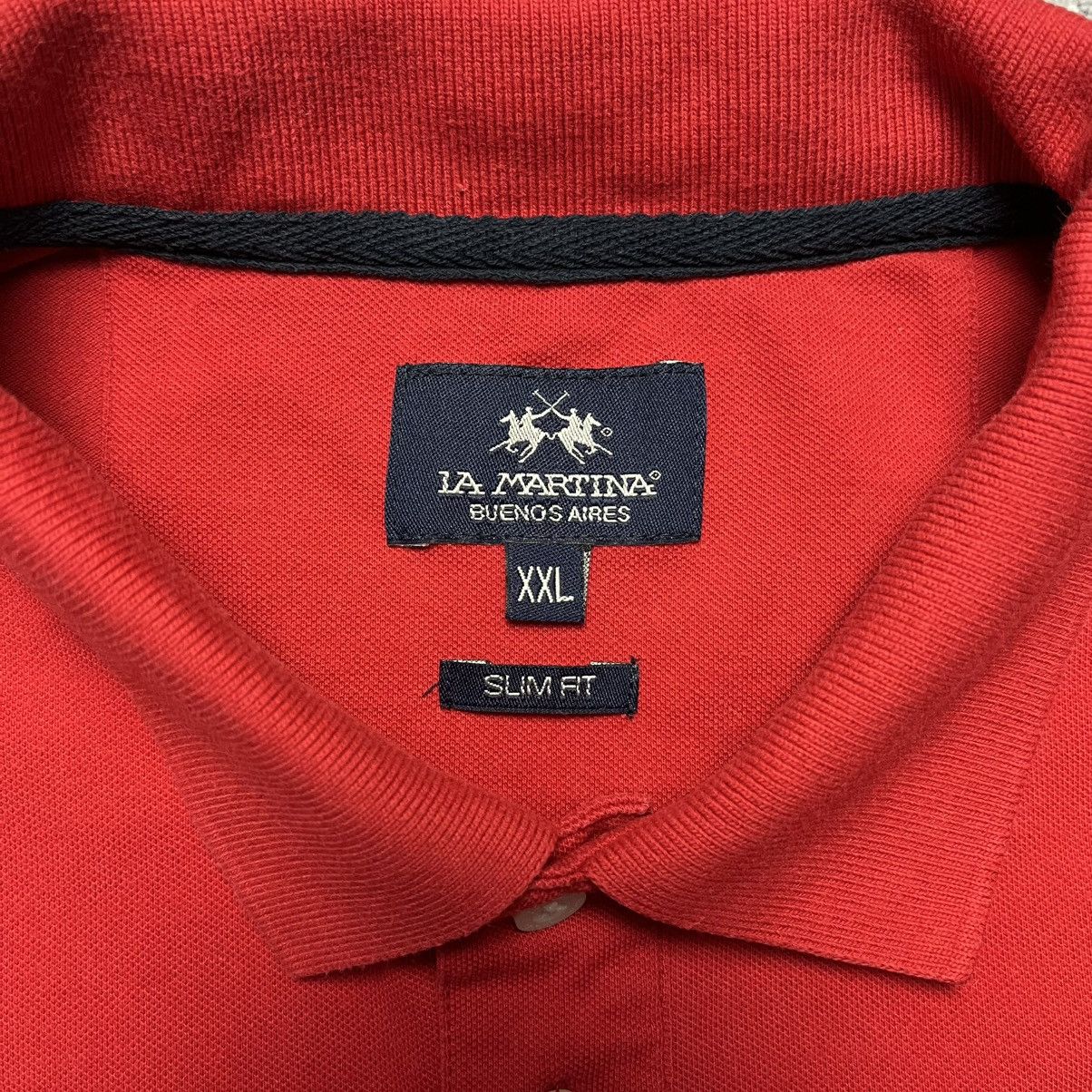La Martina × Vintage Vintage La Martina #2 Red Polo Y2K Streetwear Designer Size US XXL / EU 58 / 5 - 3 Thumbnail