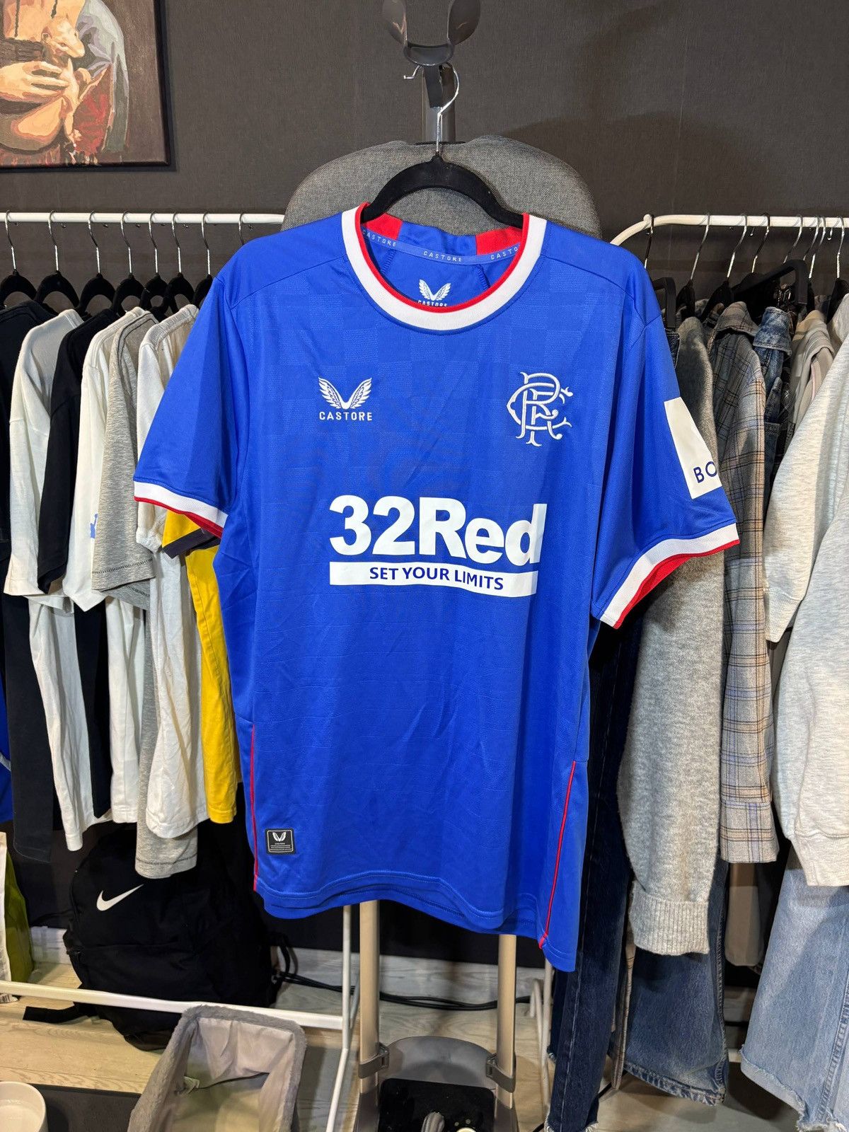 Castore Castore Rangers Home soccer jersey Size:XXL Size US XXL / EU 58 / 5 - 2 Thumbnail