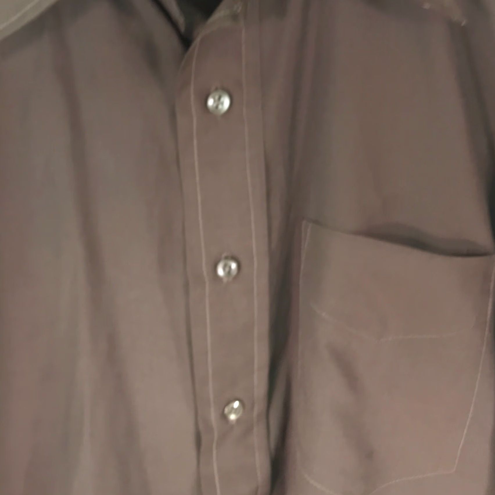 Vintage VINTAGE Unbranded Shirt Adult Medium Brown Button-Up Long Sleeve Collared Pocket Casual Womens Size M / US 6-8 / IT 42-44 - 3 Thumbnail