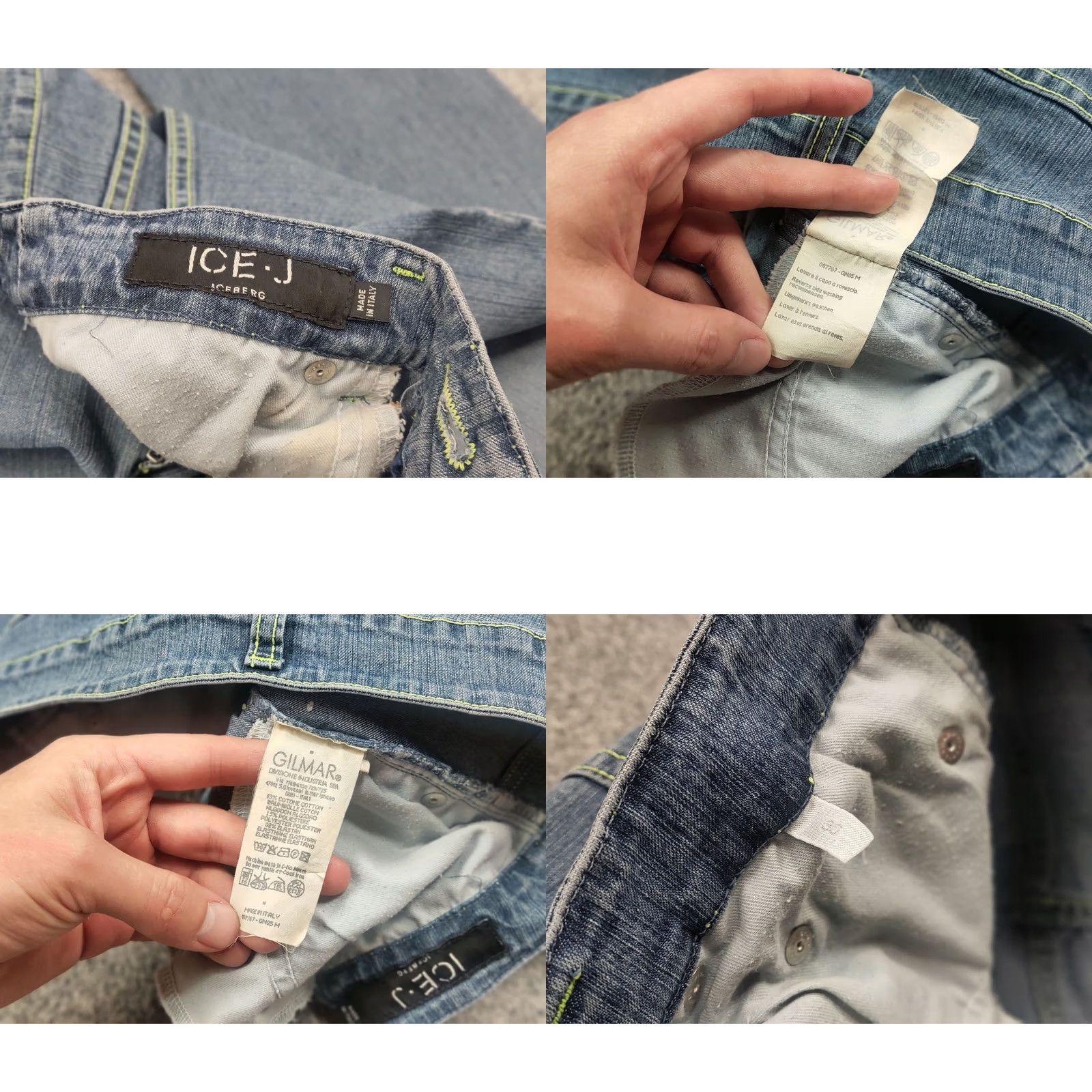 Vintage VINTAGE Iceberg Ice J Logo Blue Denim Jeans, 90s, Iceberg Ice, Jeans, 30, Men Size US 30 / EU 46 - 9 Thumbnail