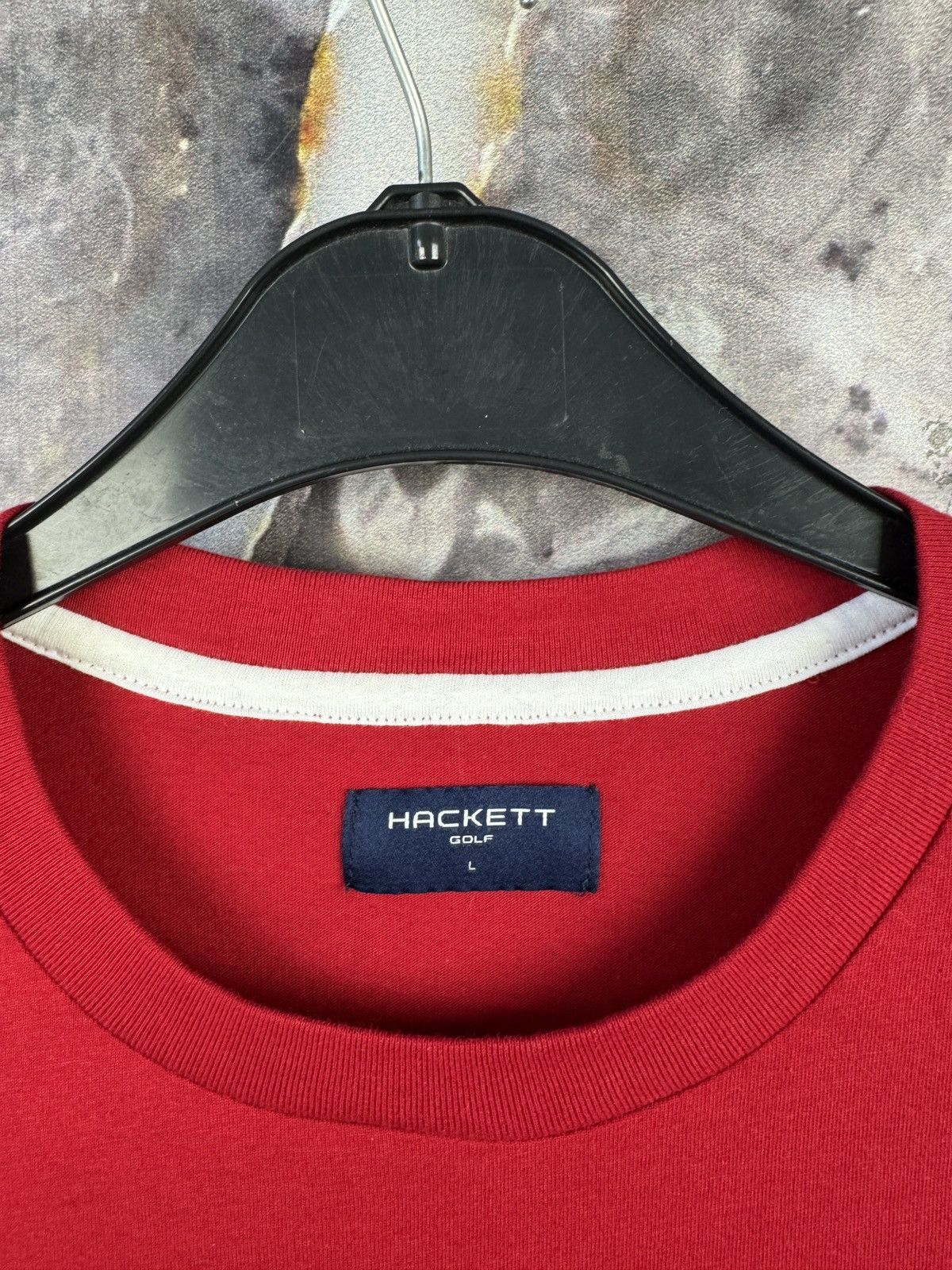 Hackett Men’s Hackett Golf T-Shirt Red Small Logo Size Large Size US L / EU 52-54 / 3 - 6 Thumbnail