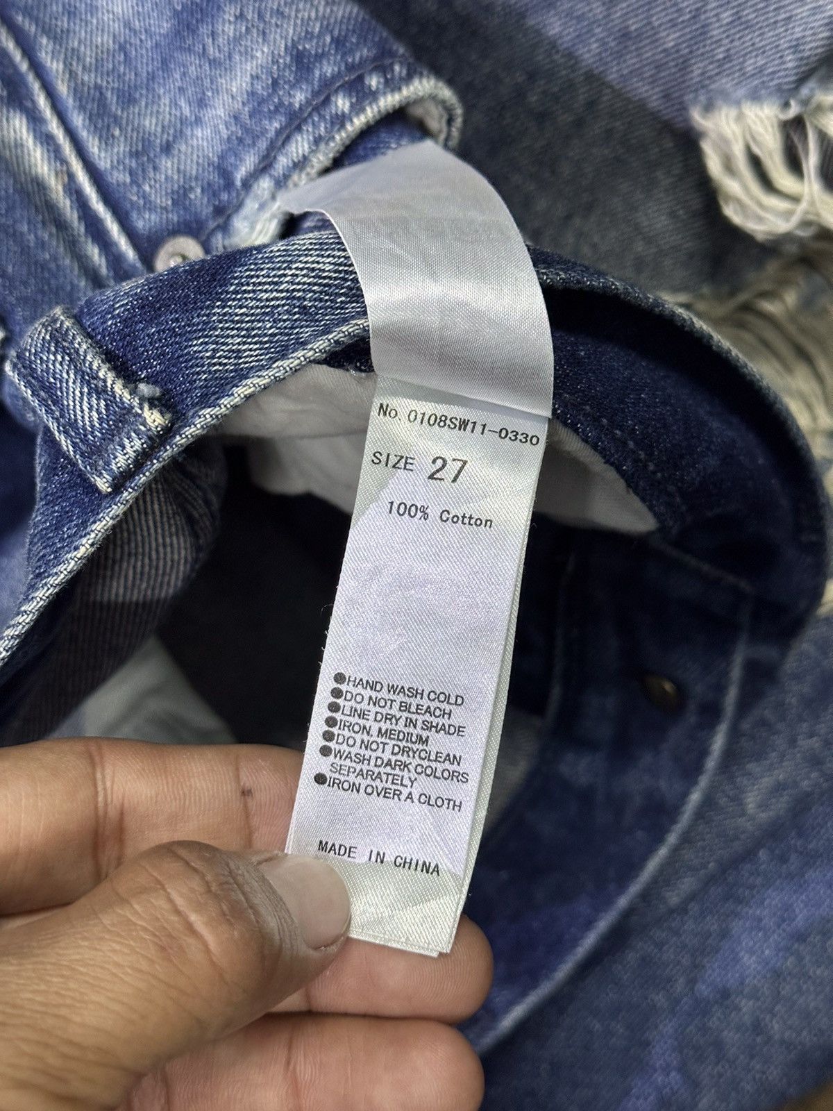 MOUSSY 💥Distress Moussy Denim💥 Crazy Design Distress Denime💥 Size US 30 / EU 46 - 7 Thumbnail