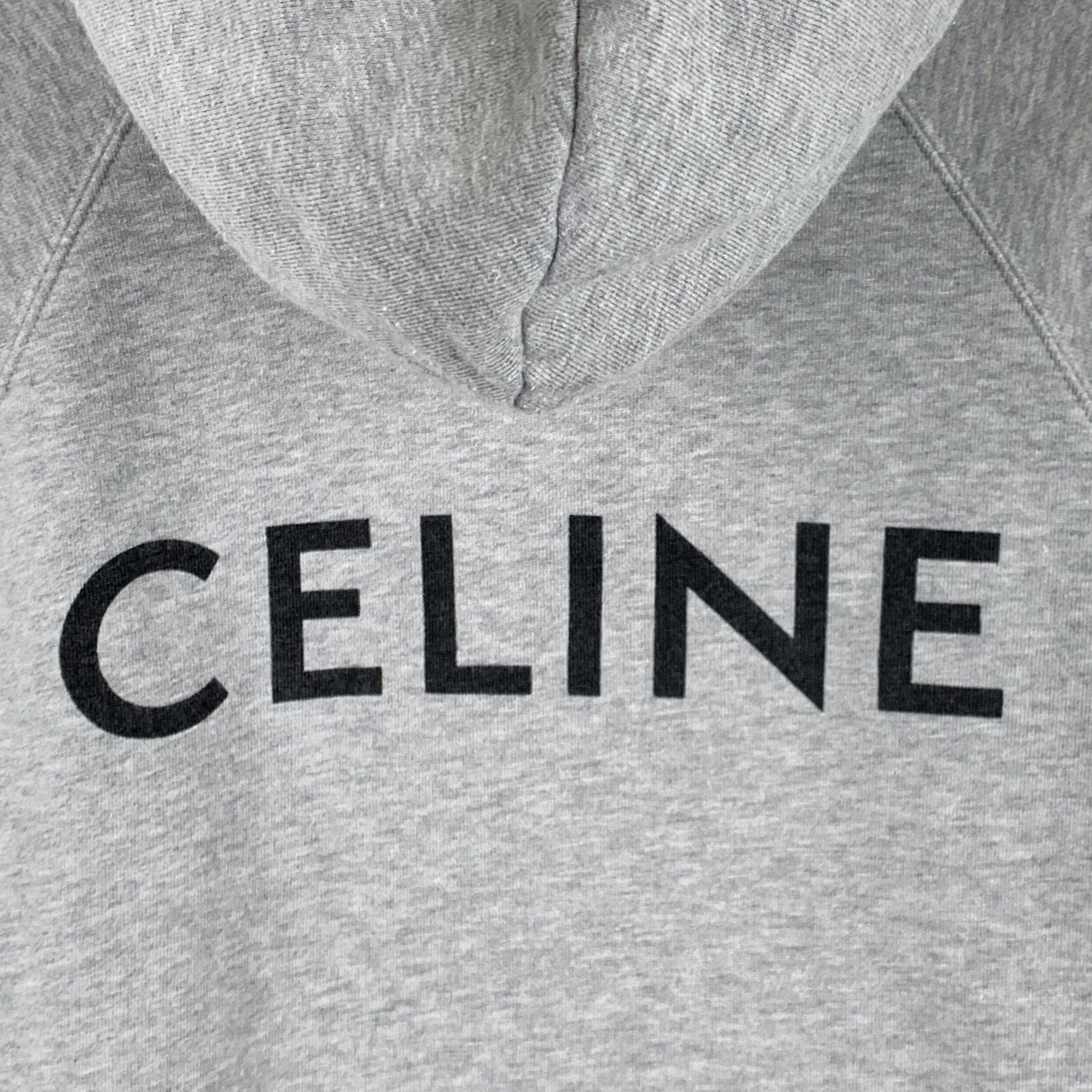 Celine Celine Logo Print Hooded Drawstring Sweatshirt (Size XS) Size XS / US 0-2 / IT 36-38 - 5 Thumbnail