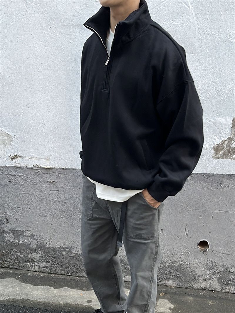 Japanese Brand × Vintage Half Zipper Sweatshirt High Collar Y2K Vibe Size US S / EU 44-46 / 1 - 2 Thumbnail