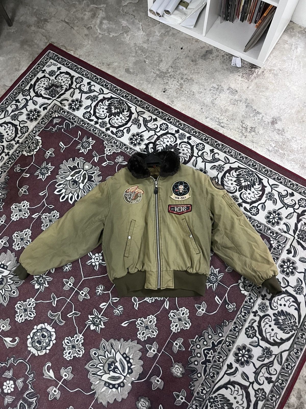 Vintage VINTAGE AIR FORCE ARMY BOMBER JACKET Size US XL / EU 56 / 4 - 1 Thumbnail