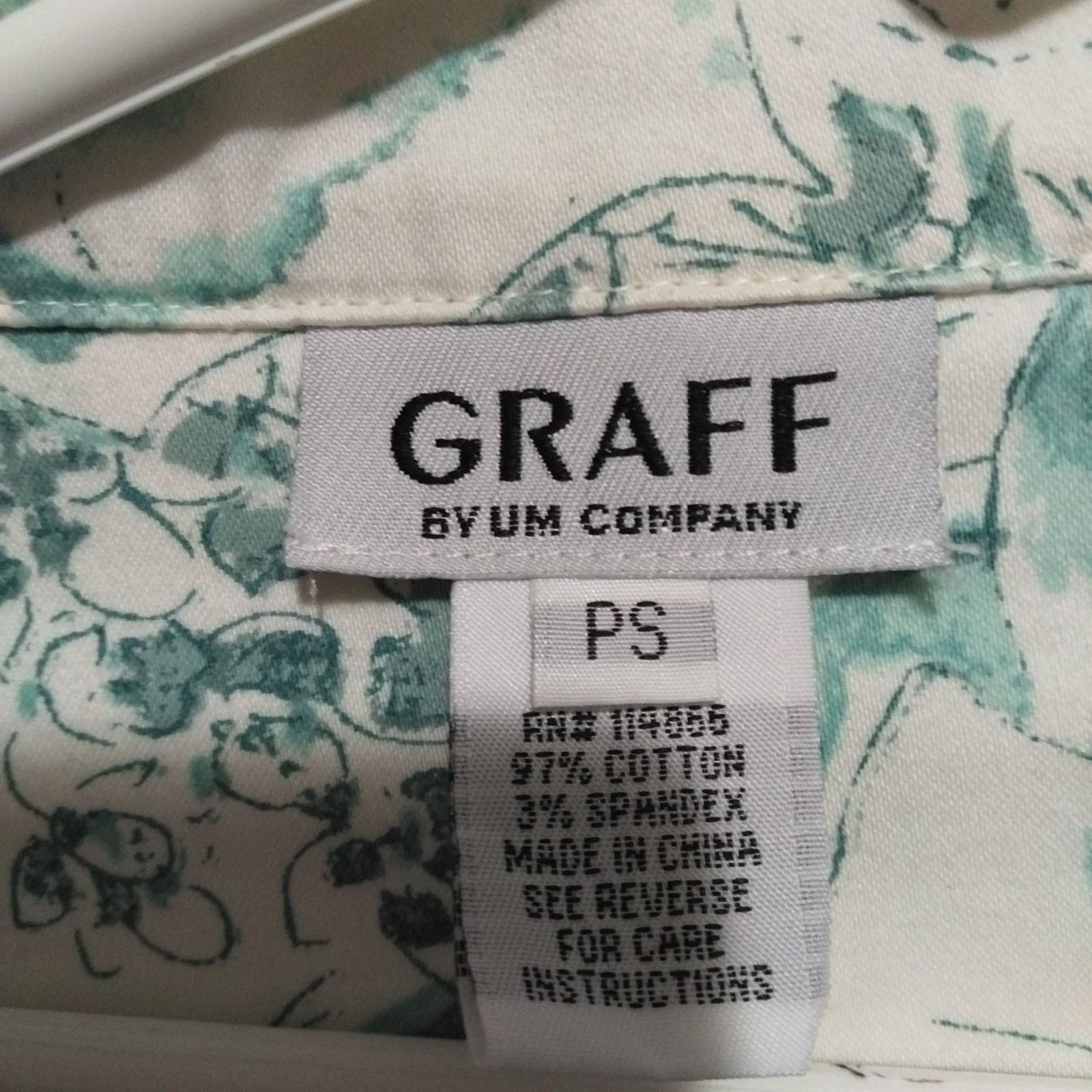 GRAFF Graff Byum Company Womens Printed Button Front Jacket PS Size ONE SIZE - 4 Thumbnail
