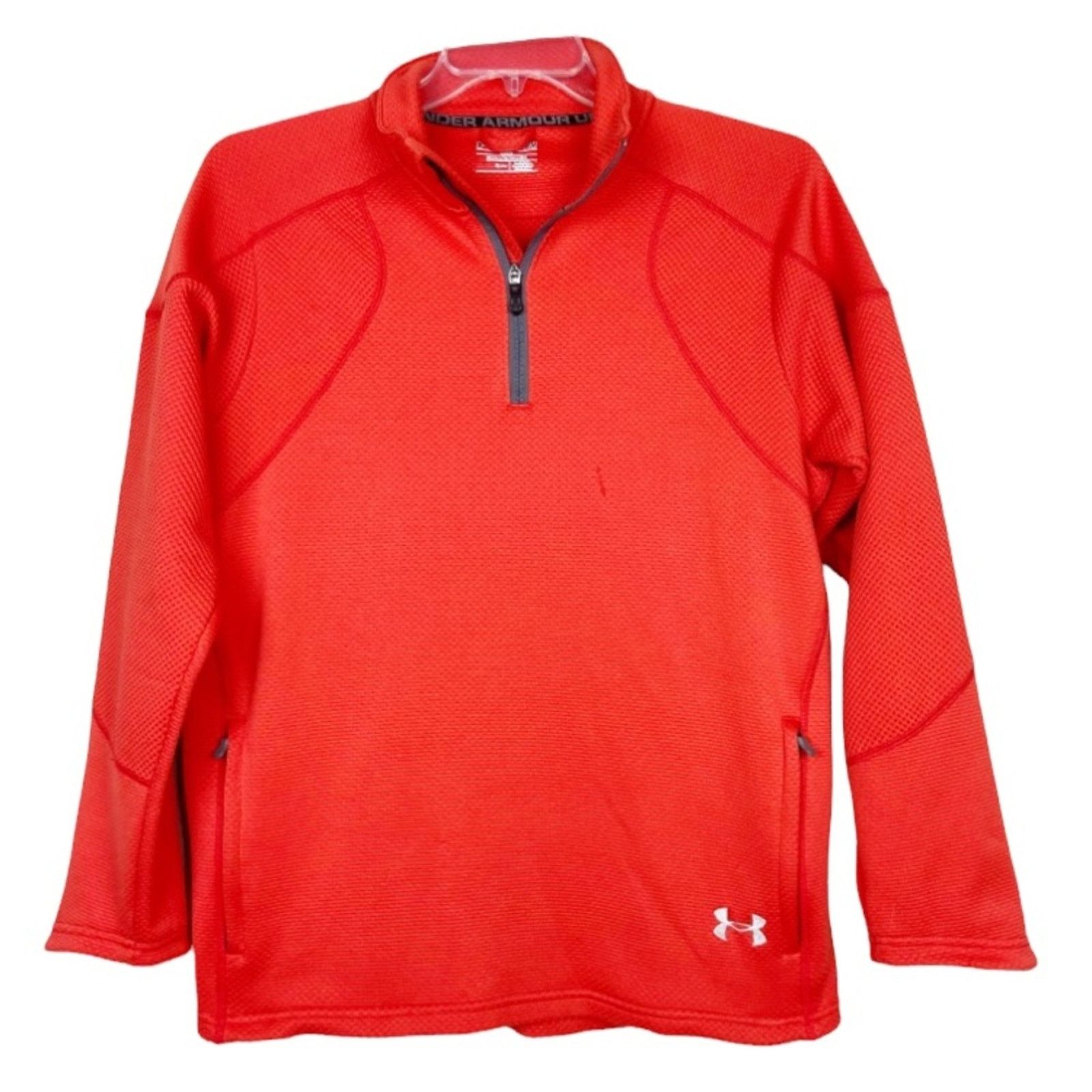 Under Armour Under Armour Orange Fuego Quarter Zip Sweater Sz M Size US M / EU 48-50 / 2 - 10 Thumbnail