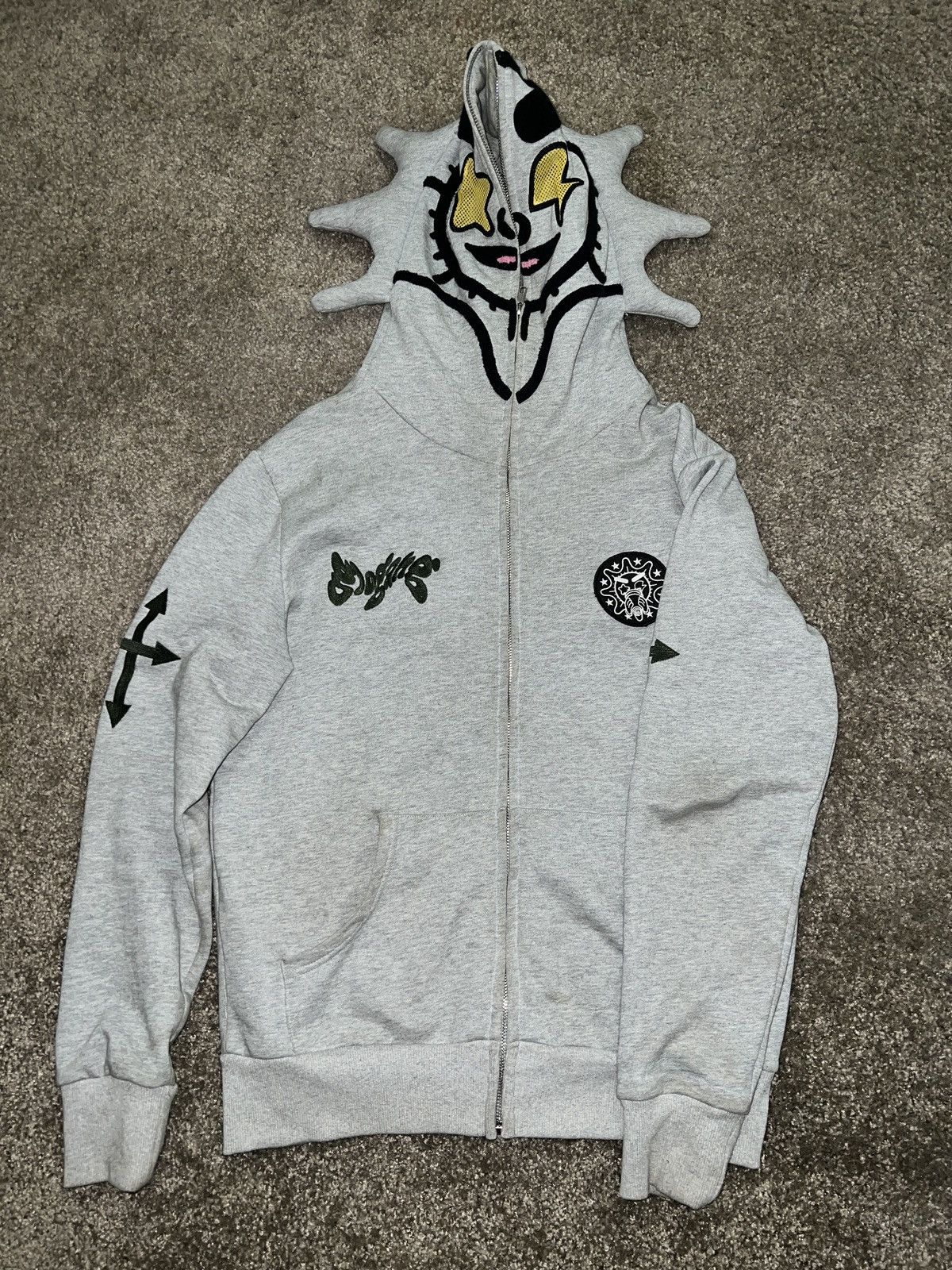 Glo Gang Glo Gang / Glo Man Full Zip-Up Hoodie | Grailed