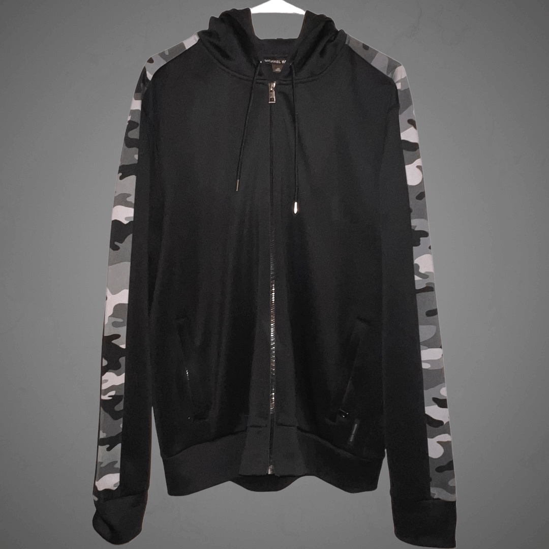 Michael Kors Michael Kors Camouflage Trim Full Zip Hoodie - Men's Size XL Size US XL / EU 56 / 4 - 5 Thumbnail
