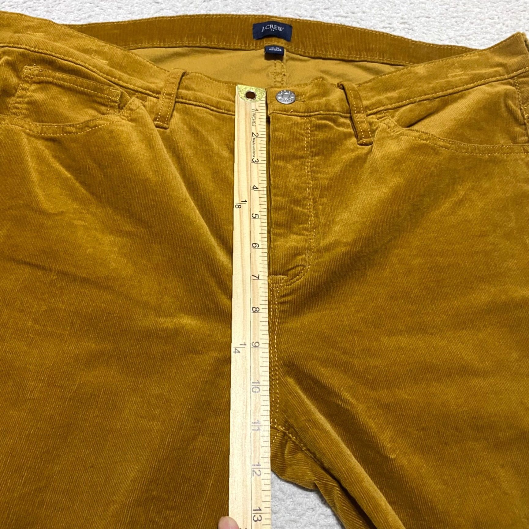 J.Crew VINTAGE J. CREW Pants Chino 33 Brown Corduroy Tapered Leg High Rise 5-Pocket Mens Regular Inseam 27 in Spring Fall Winter Men’s Style: Casual/Travel Size 25" / US 0 / IT 36 - 4 Thumbnail