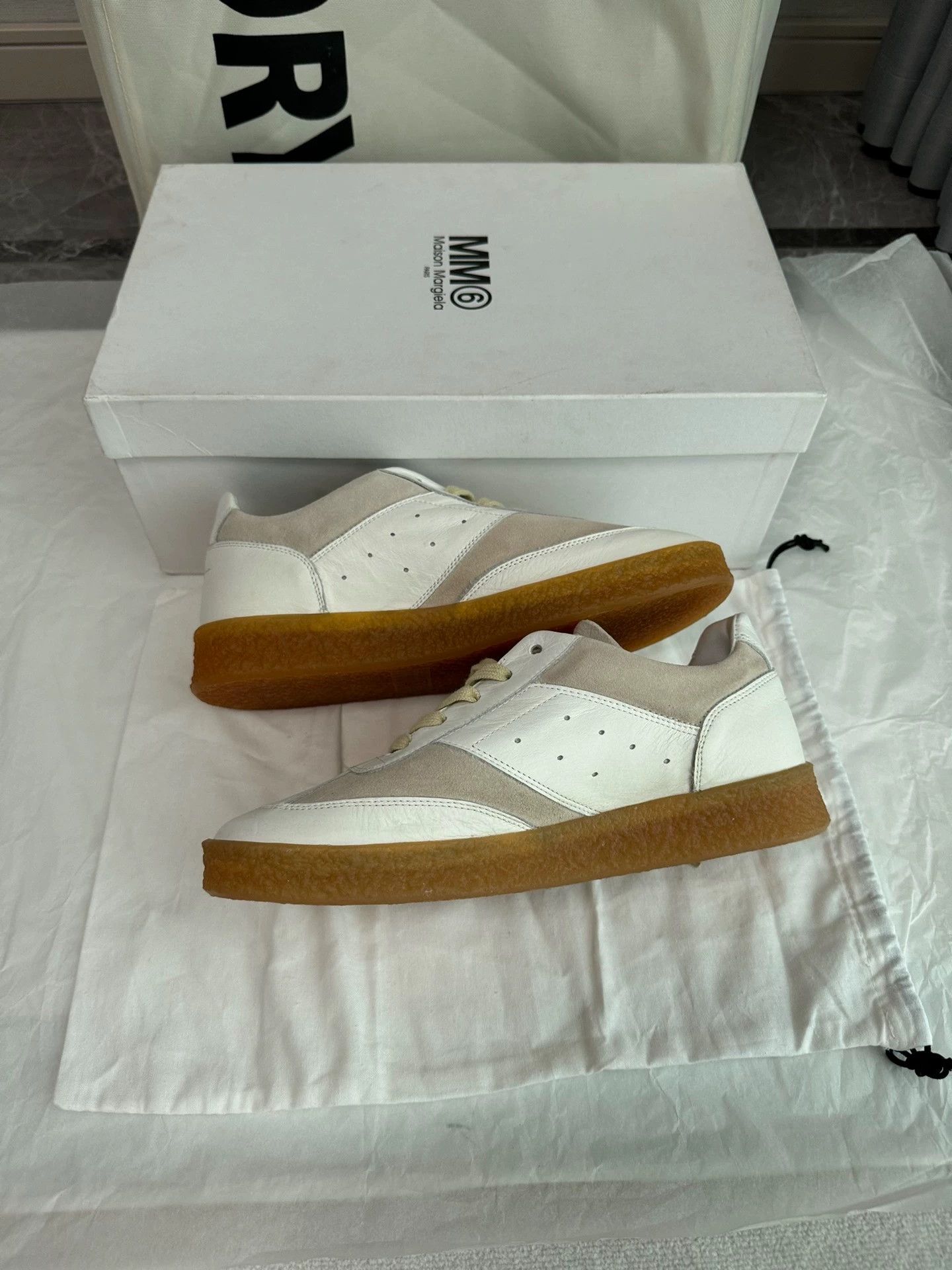 Maison Margiela MM6 Maison Margiela Court Trainer white women's low-top Size US 6.5 / IT 36.5 - 7 Thumbnail