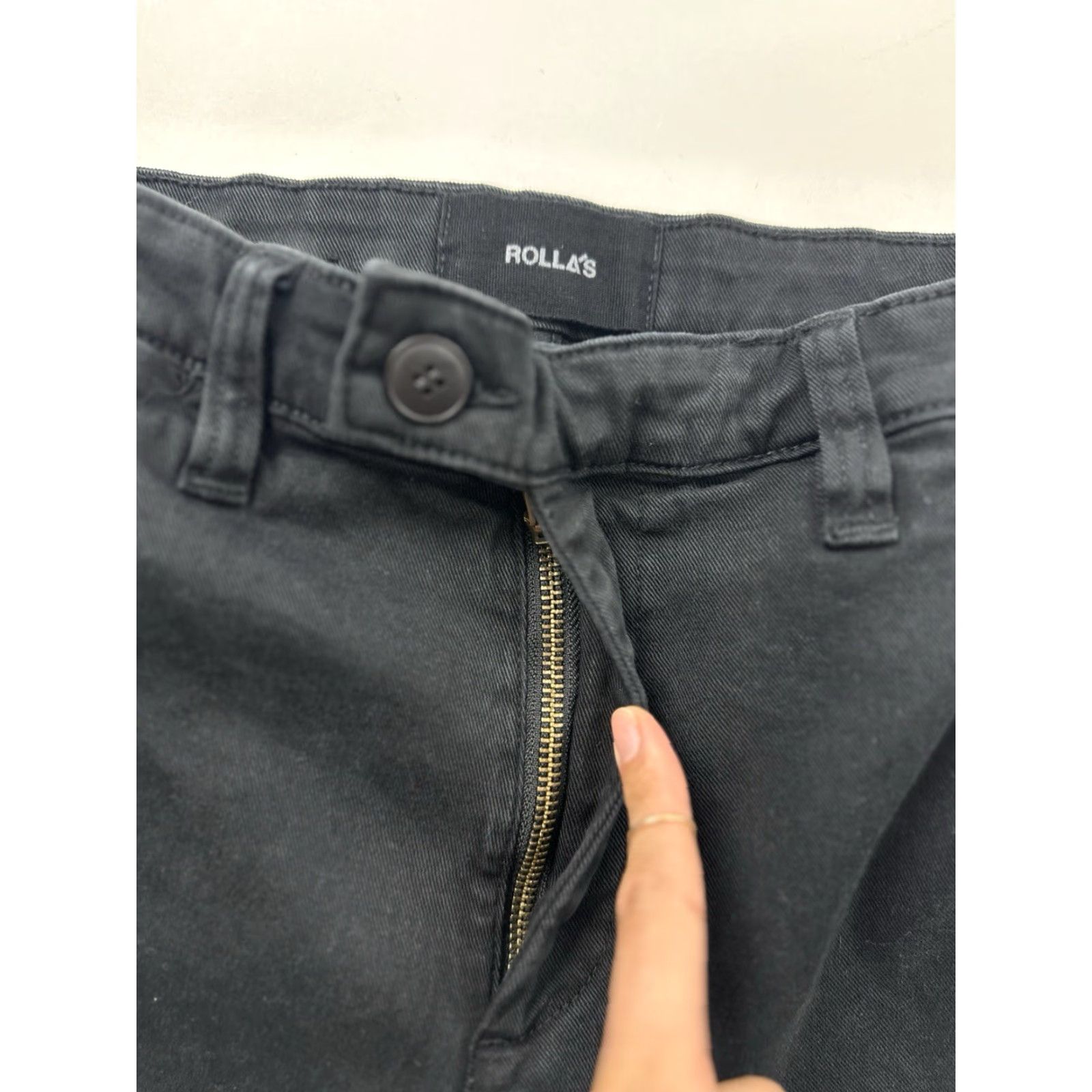 Vintage Rollas Pants Mens 31 Black Relaxo Relaxed Fit Straight Size US 31 - 5 Thumbnail