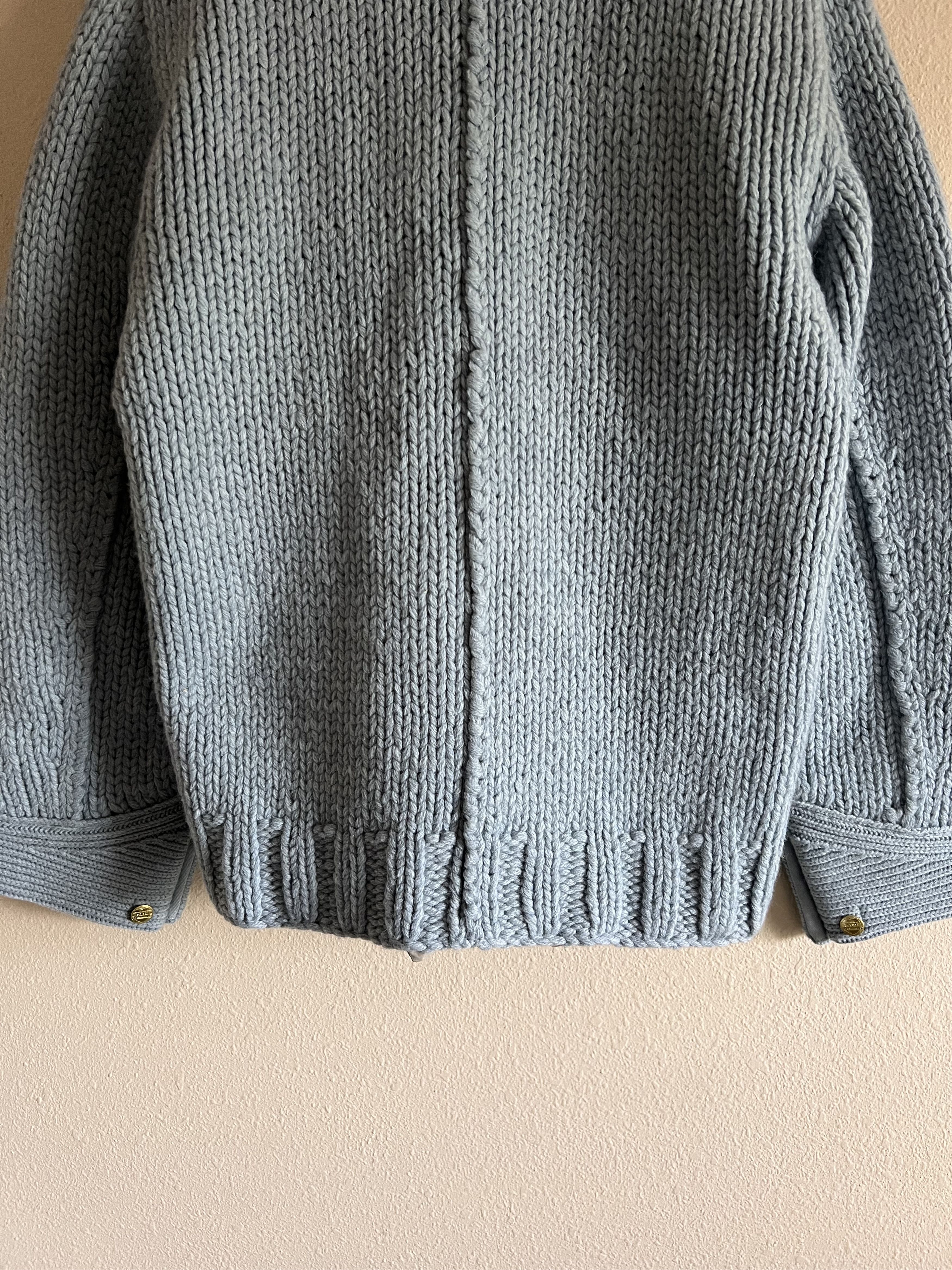 Carhartt Wip × Sacai Sacai Carhartt WIP Knit Michigan Jacket in Light Blue Size US XL / EU 56 / 4 - 10 Thumbnail