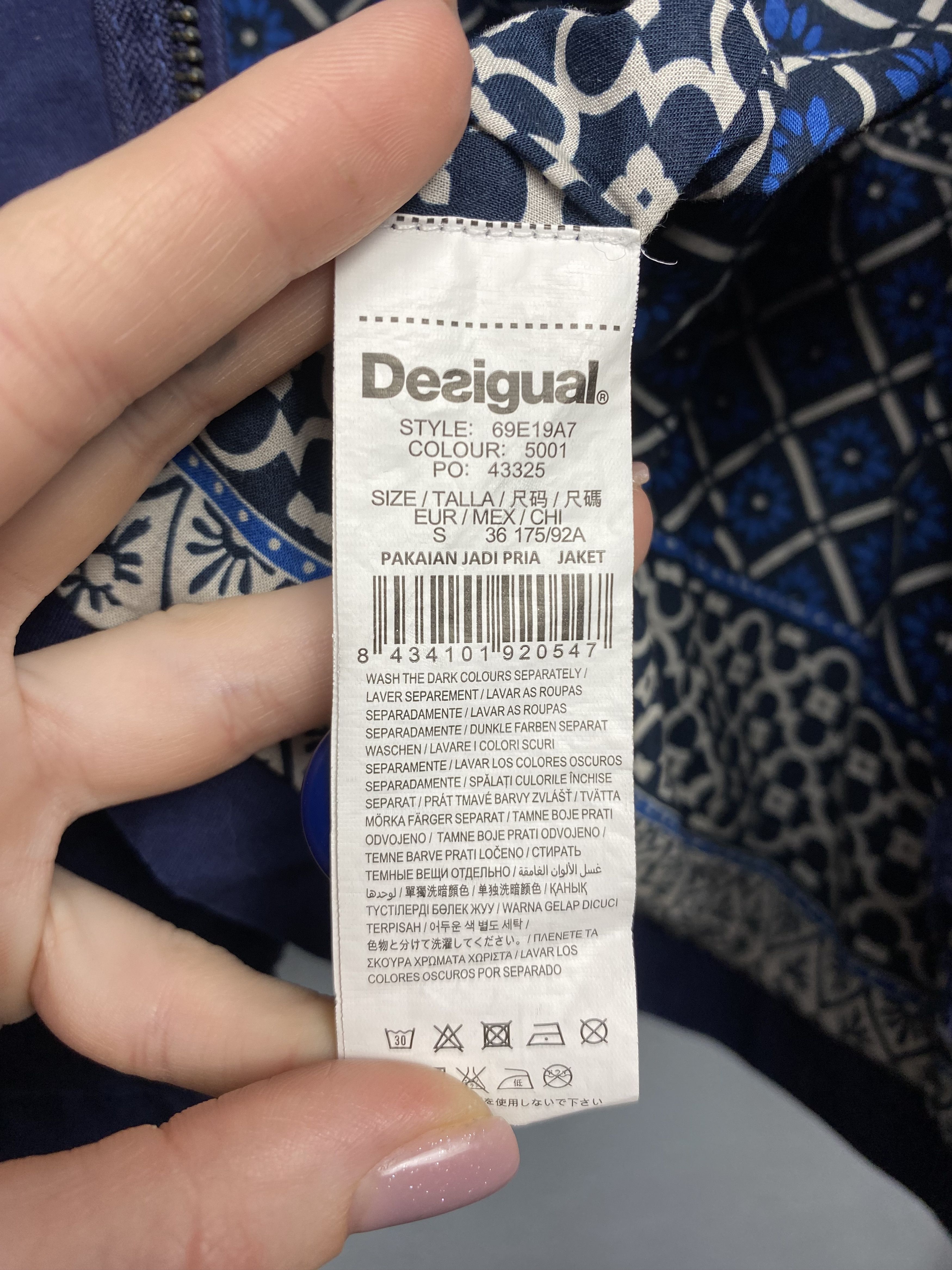Desigual × Vintage Desigual Vintage Mens Patchwork Jacket Size US S / EU 44-46 / 1 - 9 Thumbnail