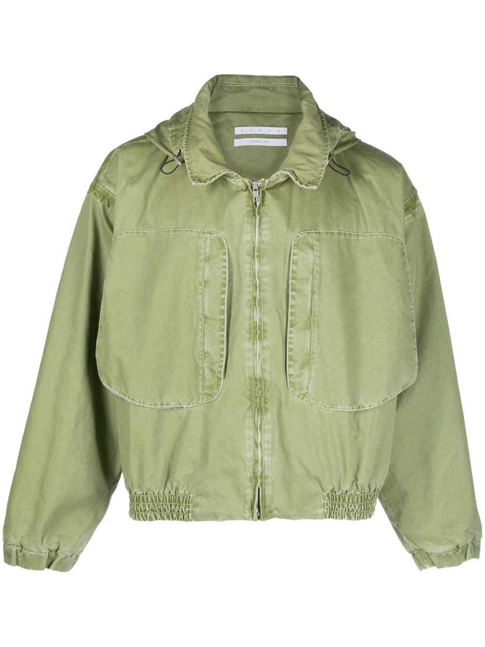 image of Ss23 Ranra/Arnar Mar Jonsson Purs Hooded Jacket Oil Green, Men's (Size Large)