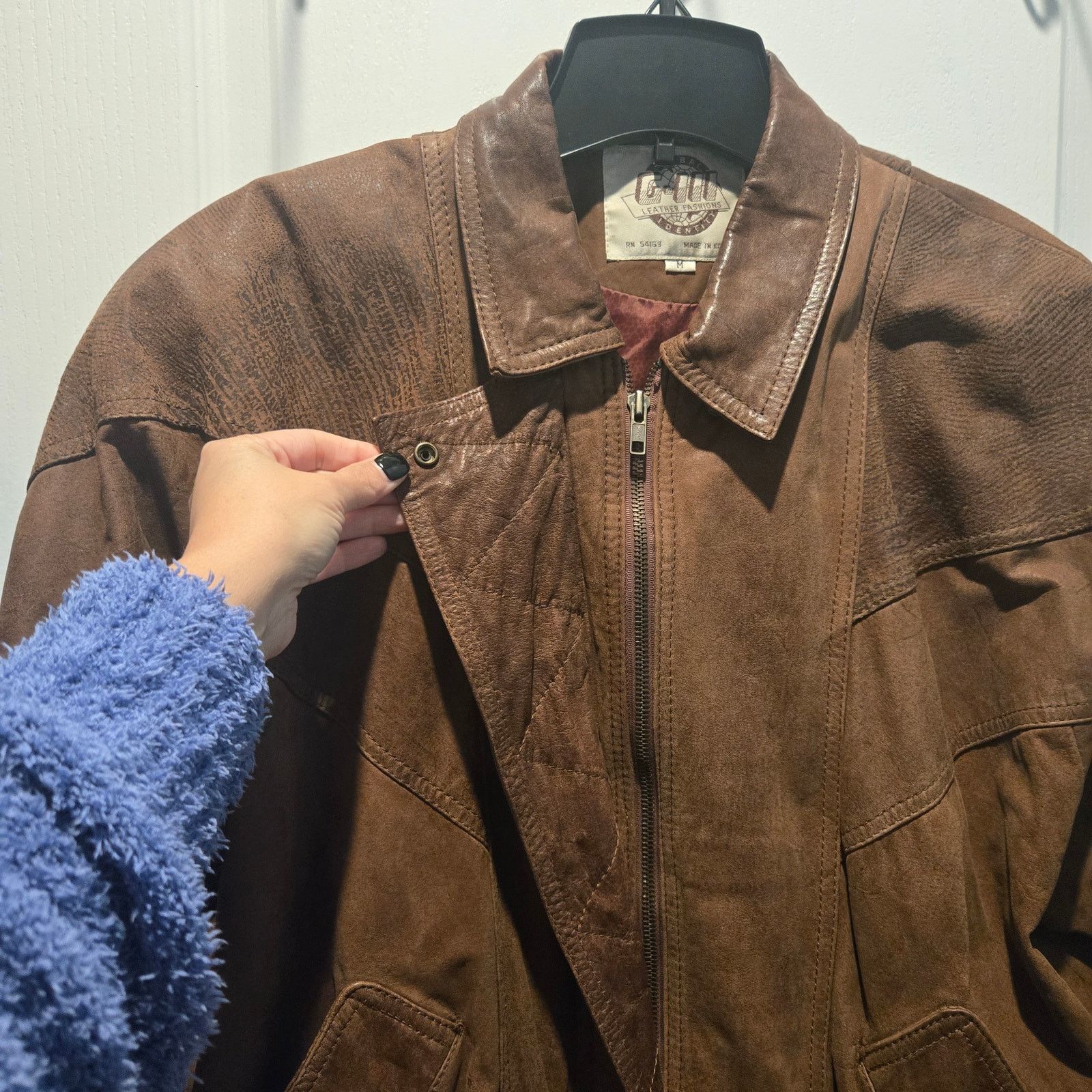 Other Vintage G-III Global Indentity Leather bomber jacket sz M Size M / US 6-8 / IT 42-44 - 4 Thumbnail