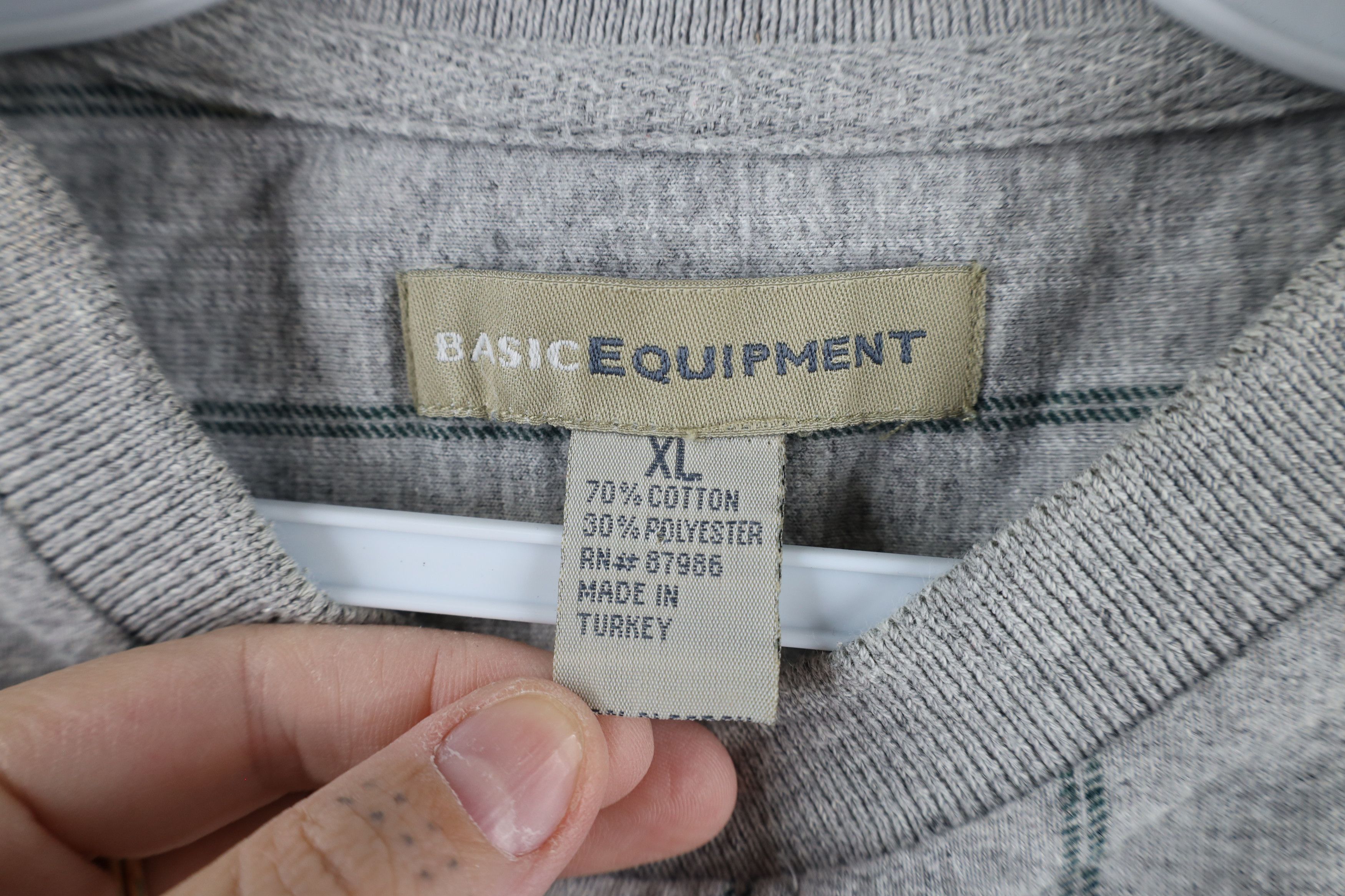 Vintage Vintage 90s Streetwear Short Sleeve Henley T-Shirt Gray Size US XL / EU 56 / 4 - 4 Thumbnail
