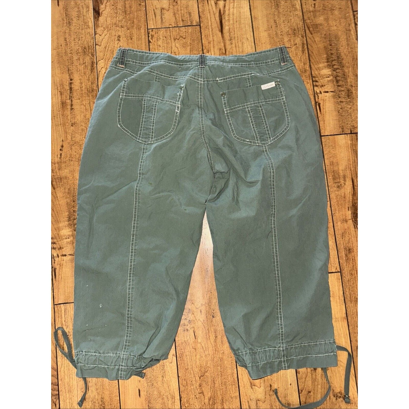 UNIONBAY Vintage Union Bay Capris Pants Green Size 13 Size 36" / US 14 / IT 50 - 6 Thumbnail