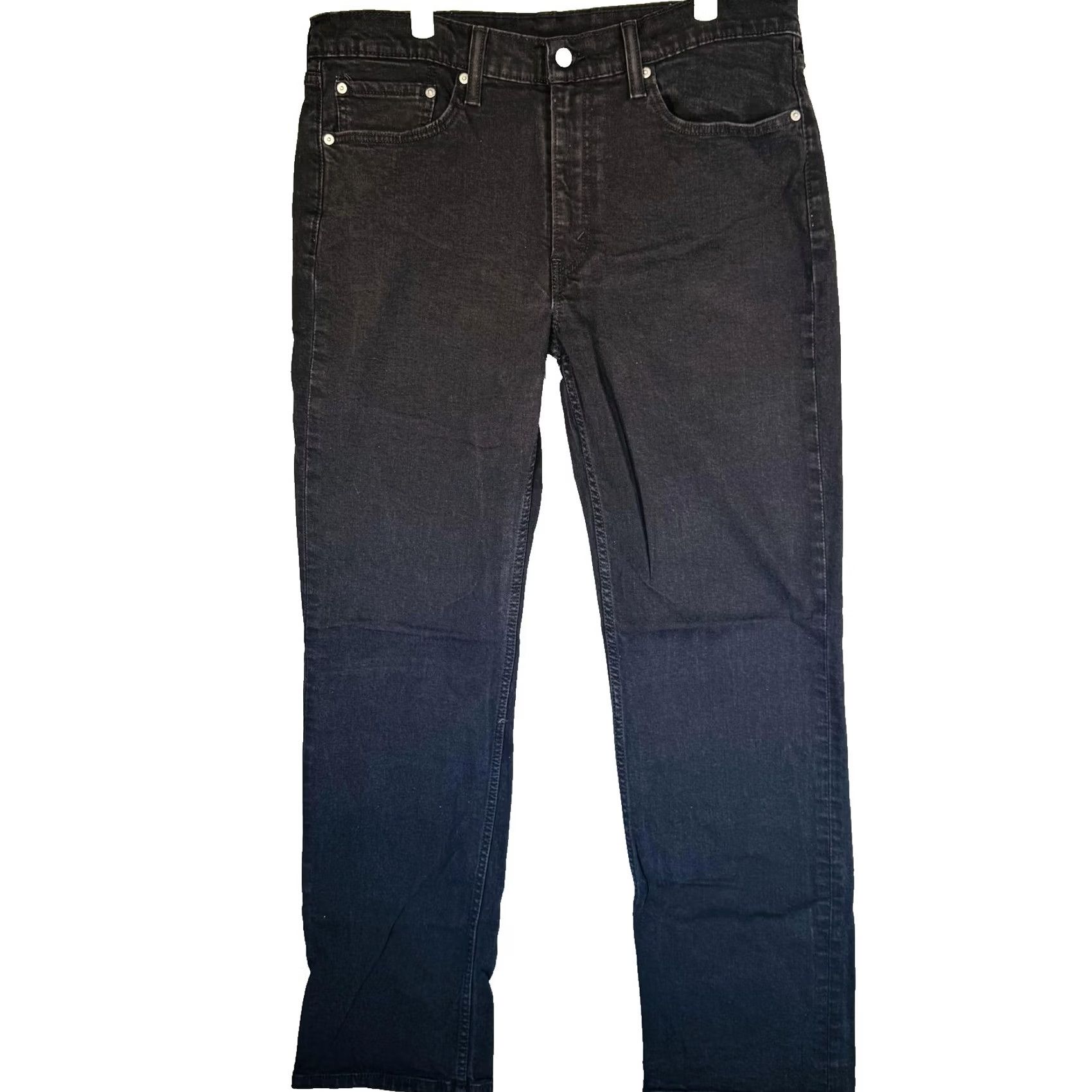 Levi's Levi's 514 Jeans Mens 36x34 Black Dark Wash Straight Denim Stretch Zip Fly Size US 36 / EU 52 - 5 Thumbnail