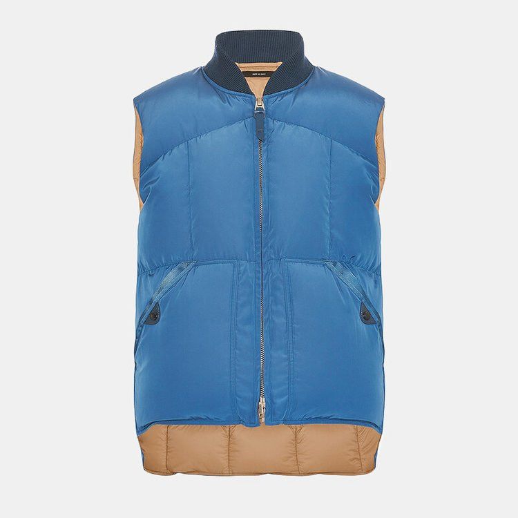 Tom Ford o1w1db10425 TFO388 Down Vest in Blue Size US L / EU 52-54 / 3 - 1 Thumbnail