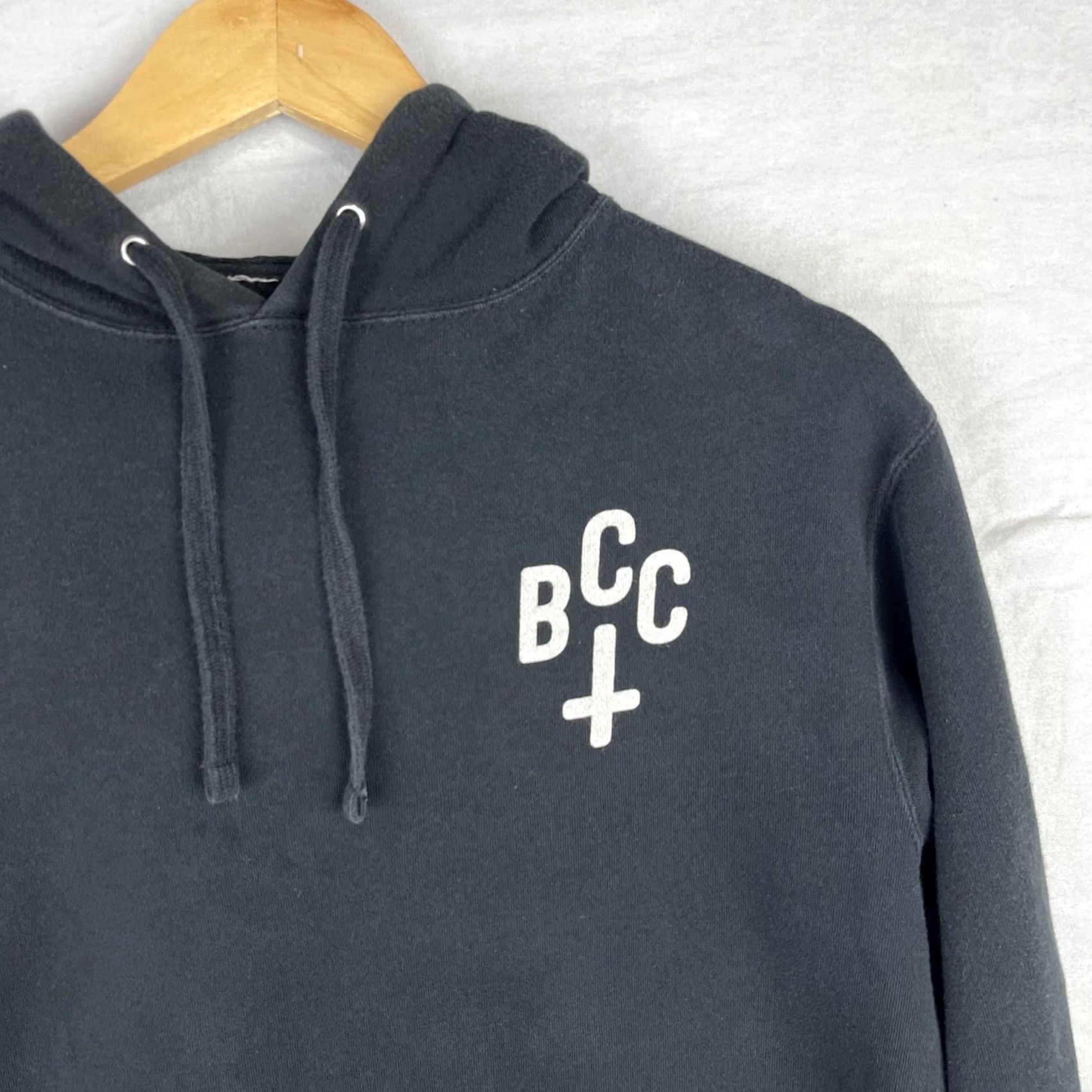Vintage Black Craft Cult Hoodie Mens I Small Black Graphic Print Hooded Pockets, Regular Fit, Pullover, Fall Winter, Gothic, 90s Size US S / EU 44-46 / 1 - 3 Thumbnail
