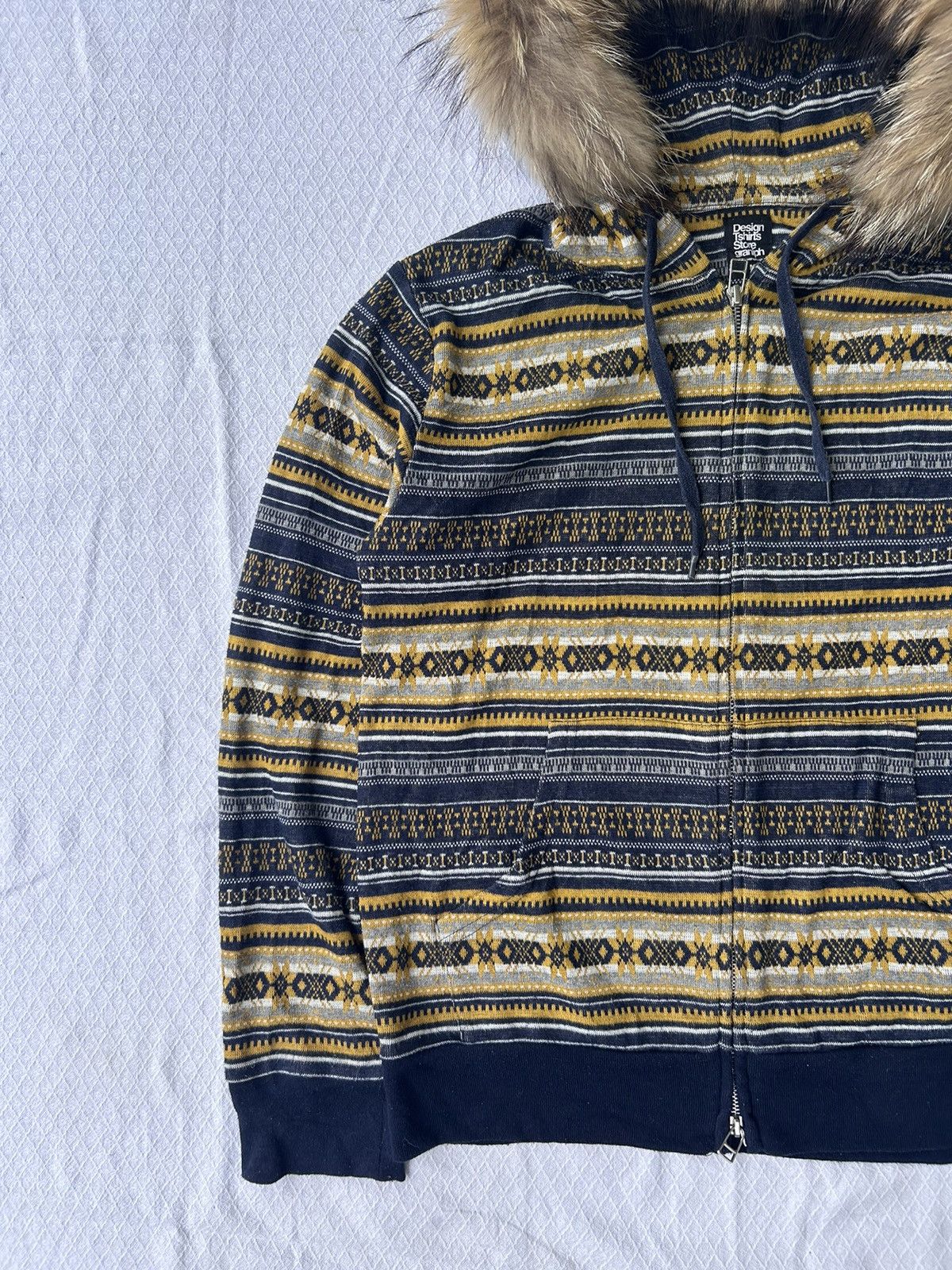 Japanese Brand Faux fur zip hoodie tribal style Ifsixwasnine lgb Size US M / EU 48-50 / 2 - 3 Thumbnail
