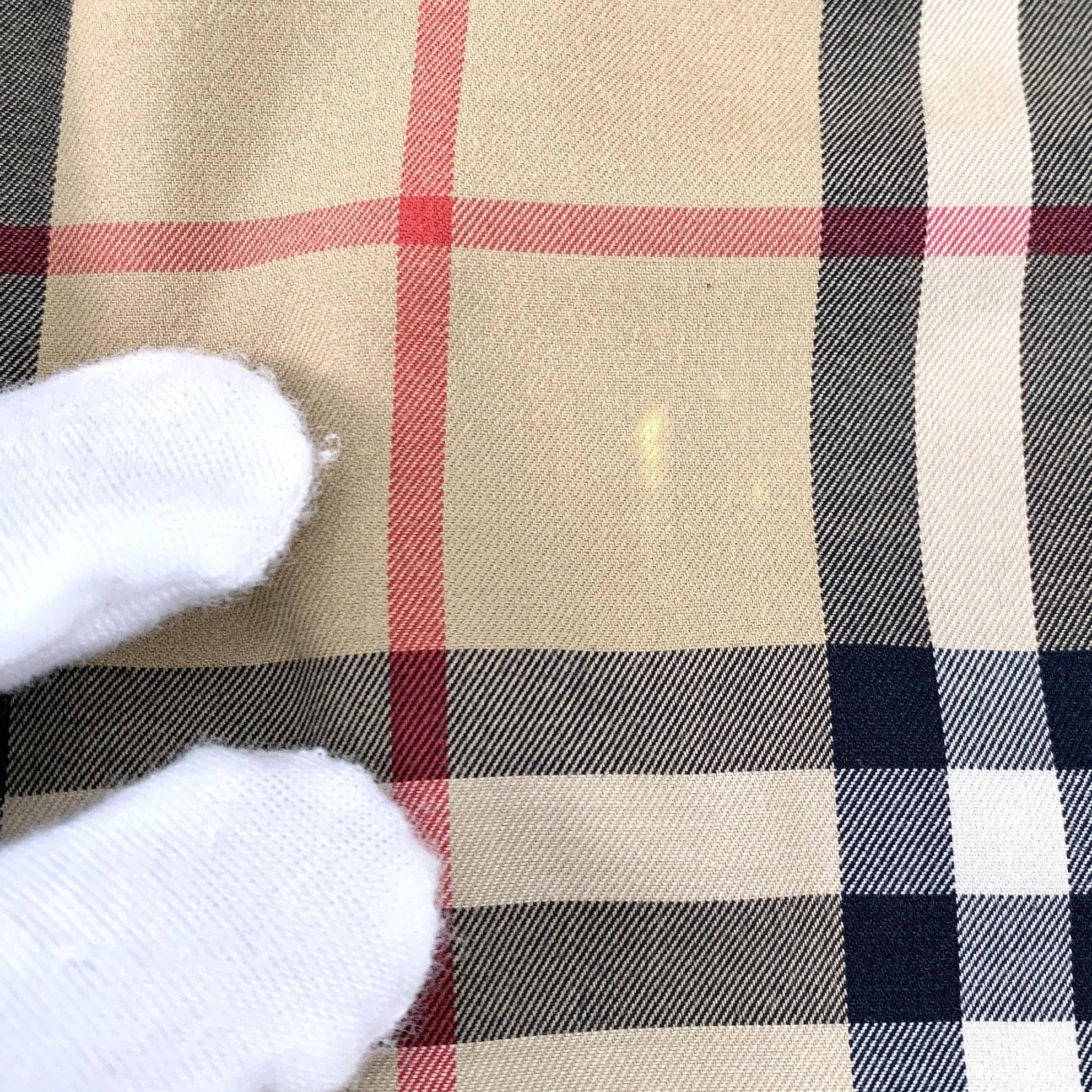 Burberry Burberry Brown Check Cotton Wide-Leg Pants (Size XS) Size 36" / US 14 / IT 50 - 4 Thumbnail