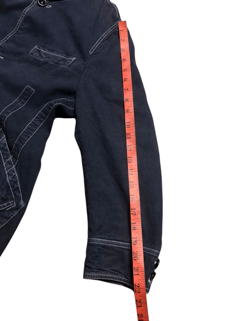 Armani Collezioni Armani Collezioni Denim Jacket No Collar Sunfaded Faded Size US M / EU 48-50 / 2 - 20 Thumbnail