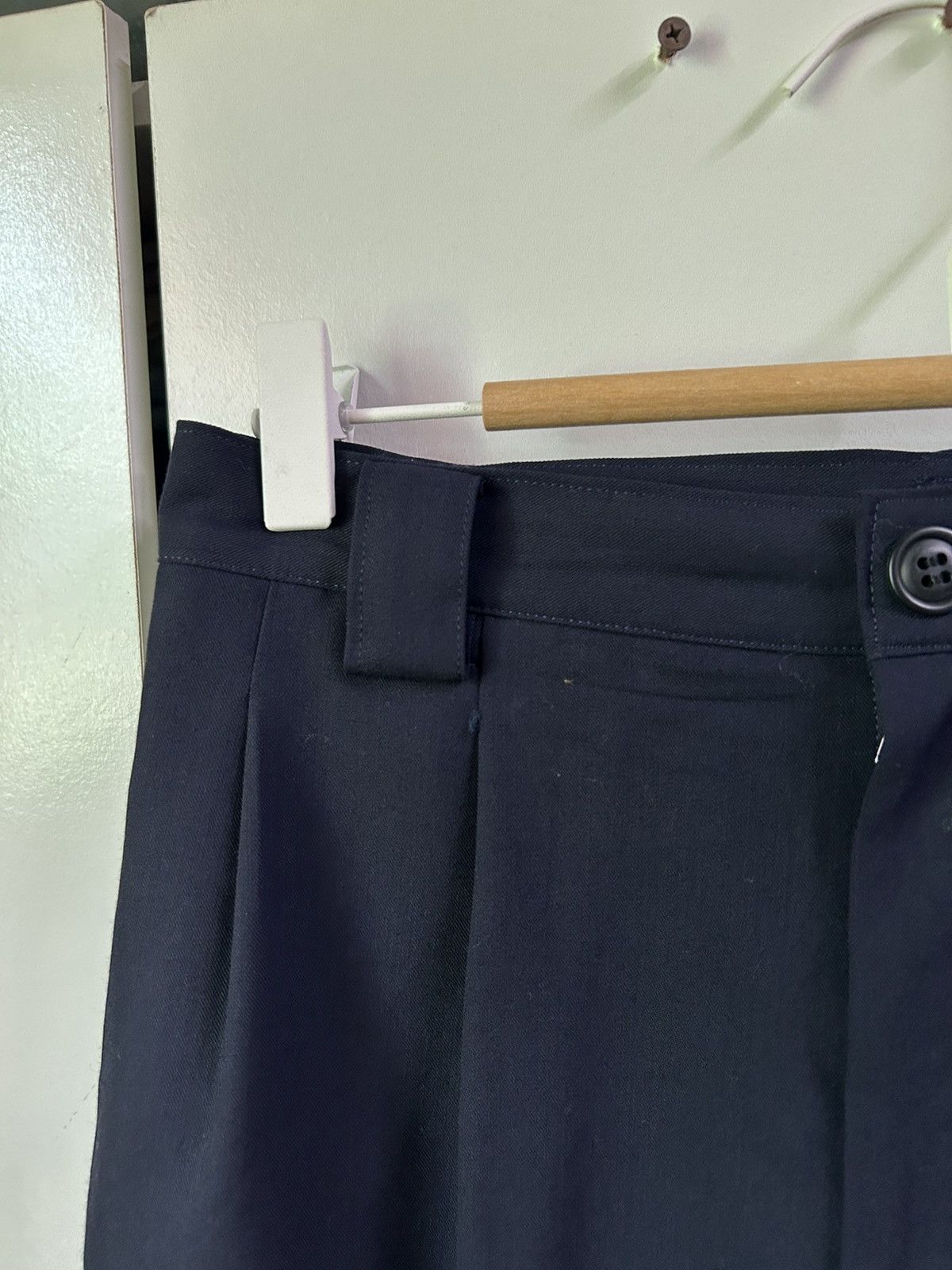 Y's Archive Yohji Yamamoto Wool Gabardine Double Pleated Trouser Size 29" - 10 Thumbnail