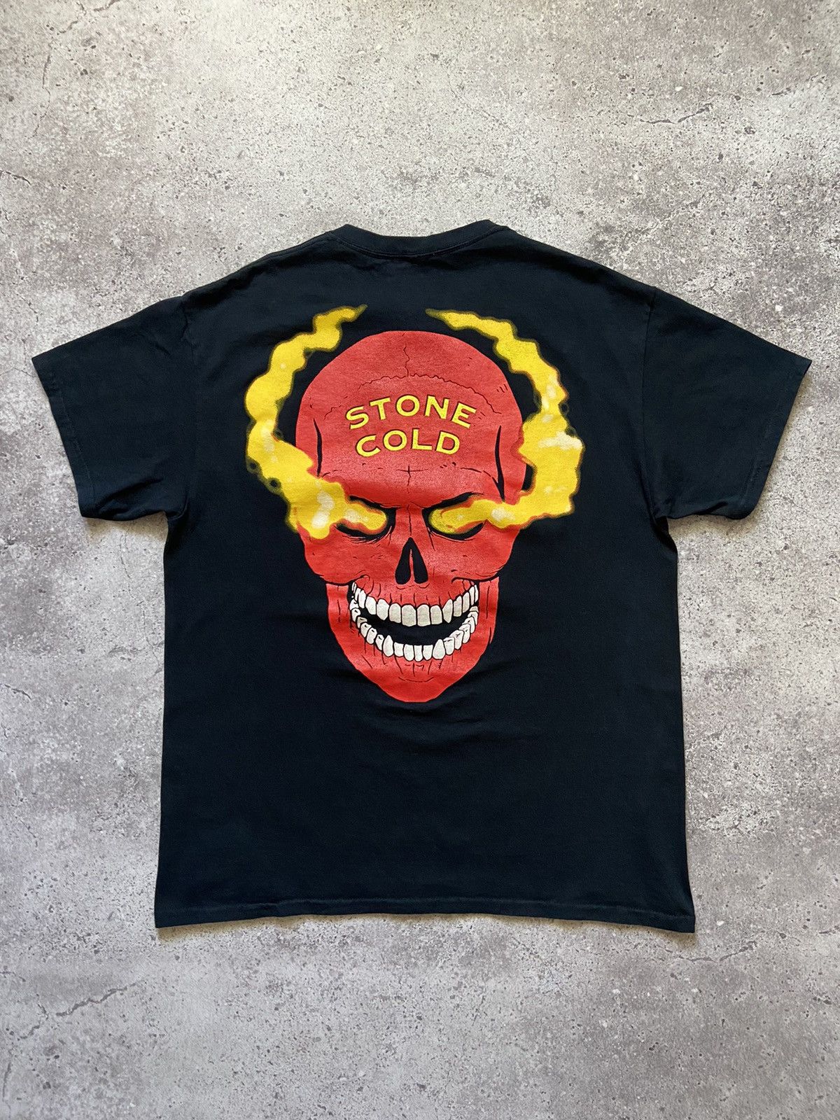 WWE Austin 3:16 Stone cold Fire Skull tee shirt Size US L / EU 52-54 / 3 - 1 Thumbnail