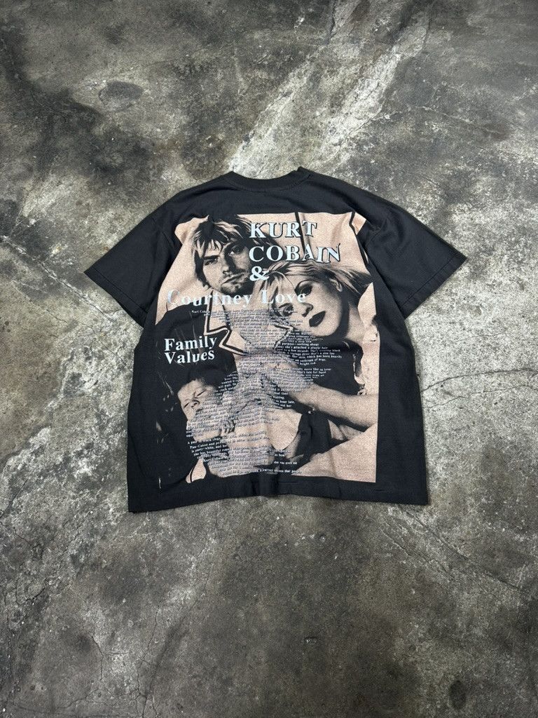 Band Tees 90s Vintage Kurt Cobain Nirvana Fullprint Rock Grunge Tee Size US XL / EU 56 / 4 - 3 Thumbnail