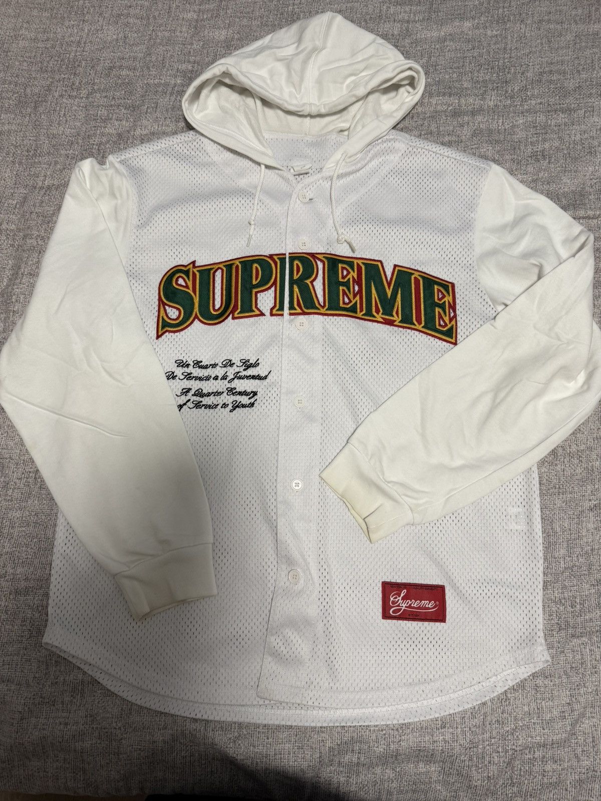 Supreme Supreme ss20 mesh hooded L/s baseball Jersey Size US M / EU 48-50 / 2 - 1 Thumbnail