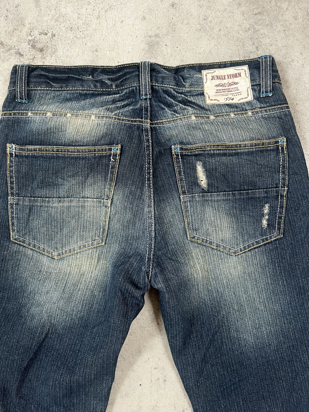 If Six Was Nine distressed denim jungle storm japan Size US 31 - 6 Thumbnail