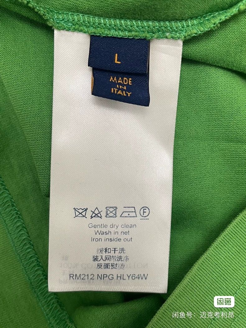 Louis Vuitton Louis Vuitton Embossed Green Short Sleeve T-Shirt 2503-Next Size US L / EU 52-54 / 3 - 4 Thumbnail