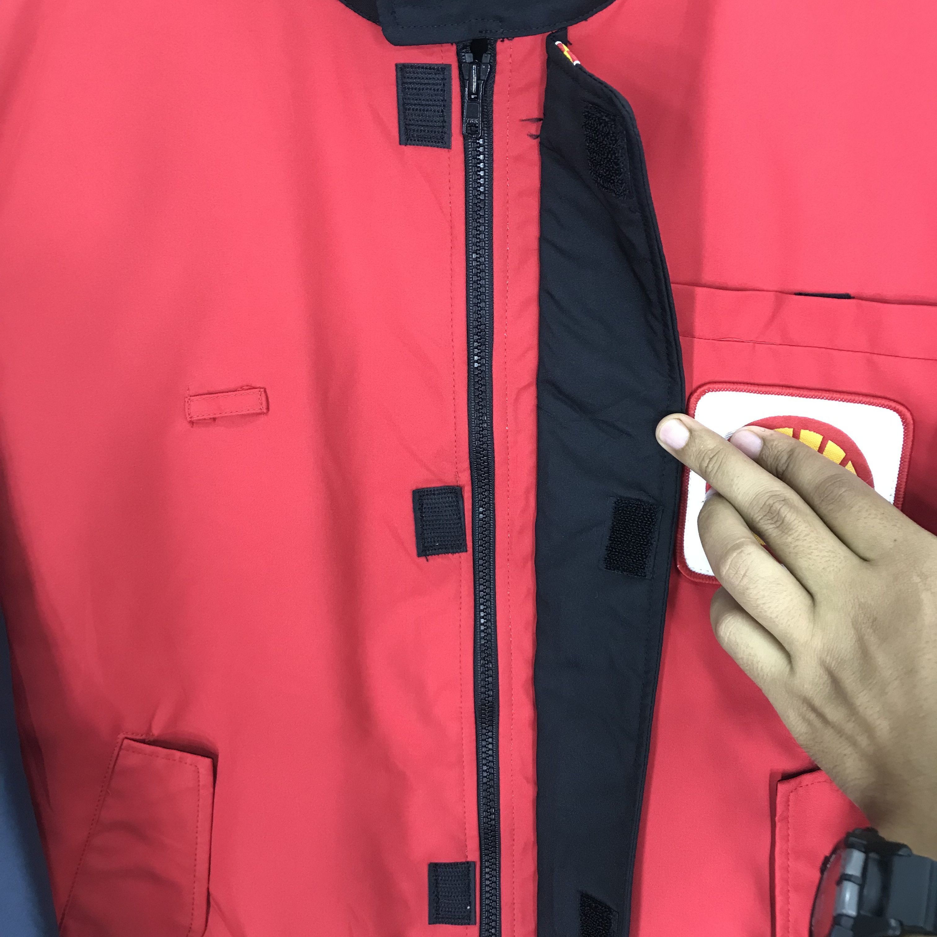 Vintage Vintage 90's Shell Uniform Worker Jacket Service Wear Size US L / EU 52-54 / 3 - 8 Thumbnail